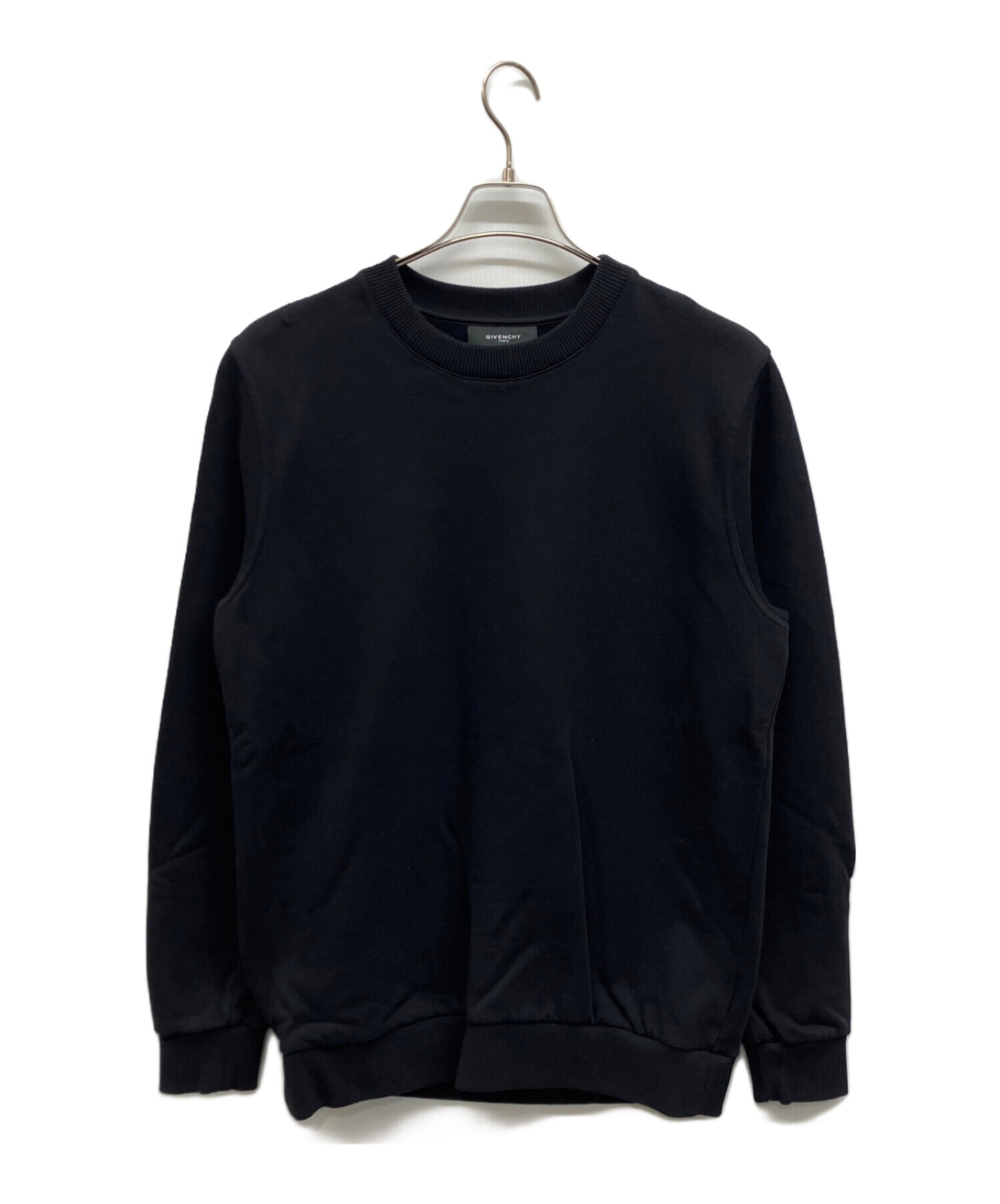 GIVENCHY ジバンシー　ブラック スウェット 12+ 中古・古着通販】GIVENCHY (ジバンシィ) ナンバリングロゴ クルー