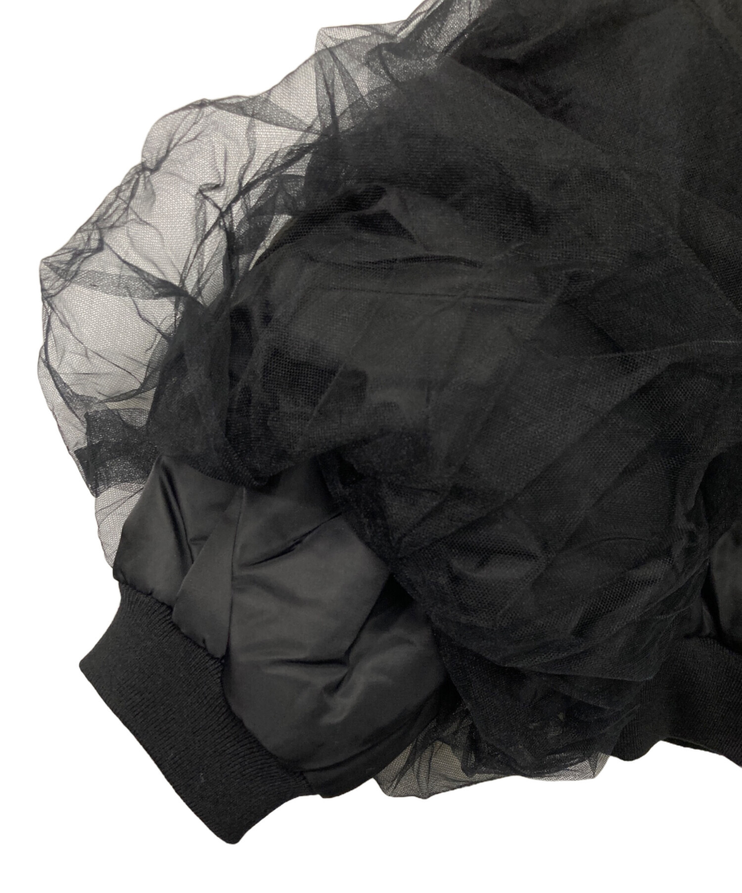 中古・古着通販】Chika Kisada (チカ キサダ) TULLE BLOUSON ブラック