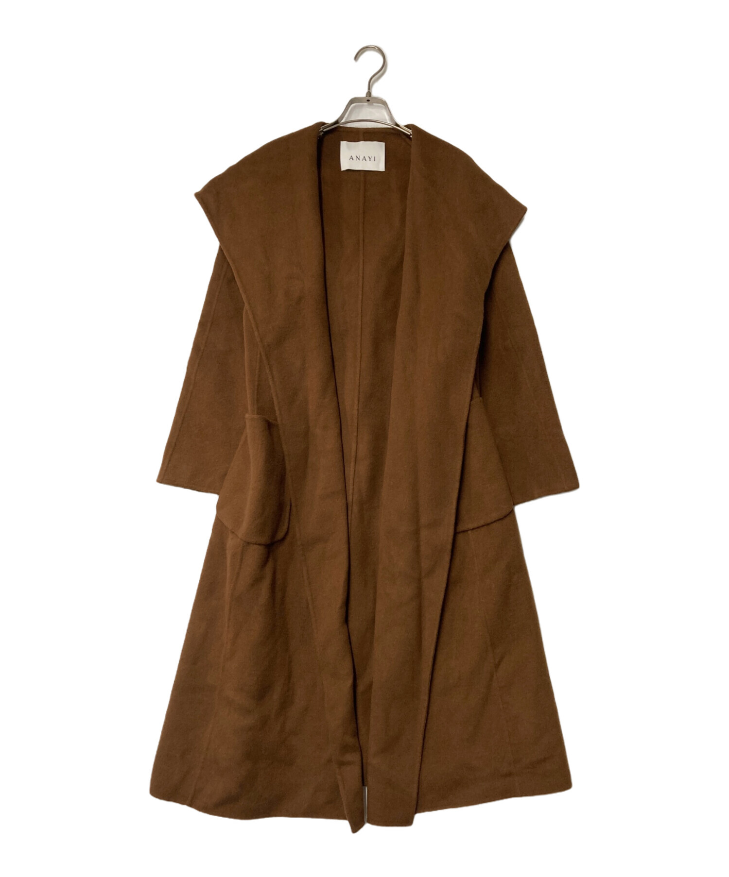【chii】ANAYI アナイ カシミアウールリバーコート ブラウン ANAYI アナイ カシミアウールリバーコート ブラウン ANAYI アナイ