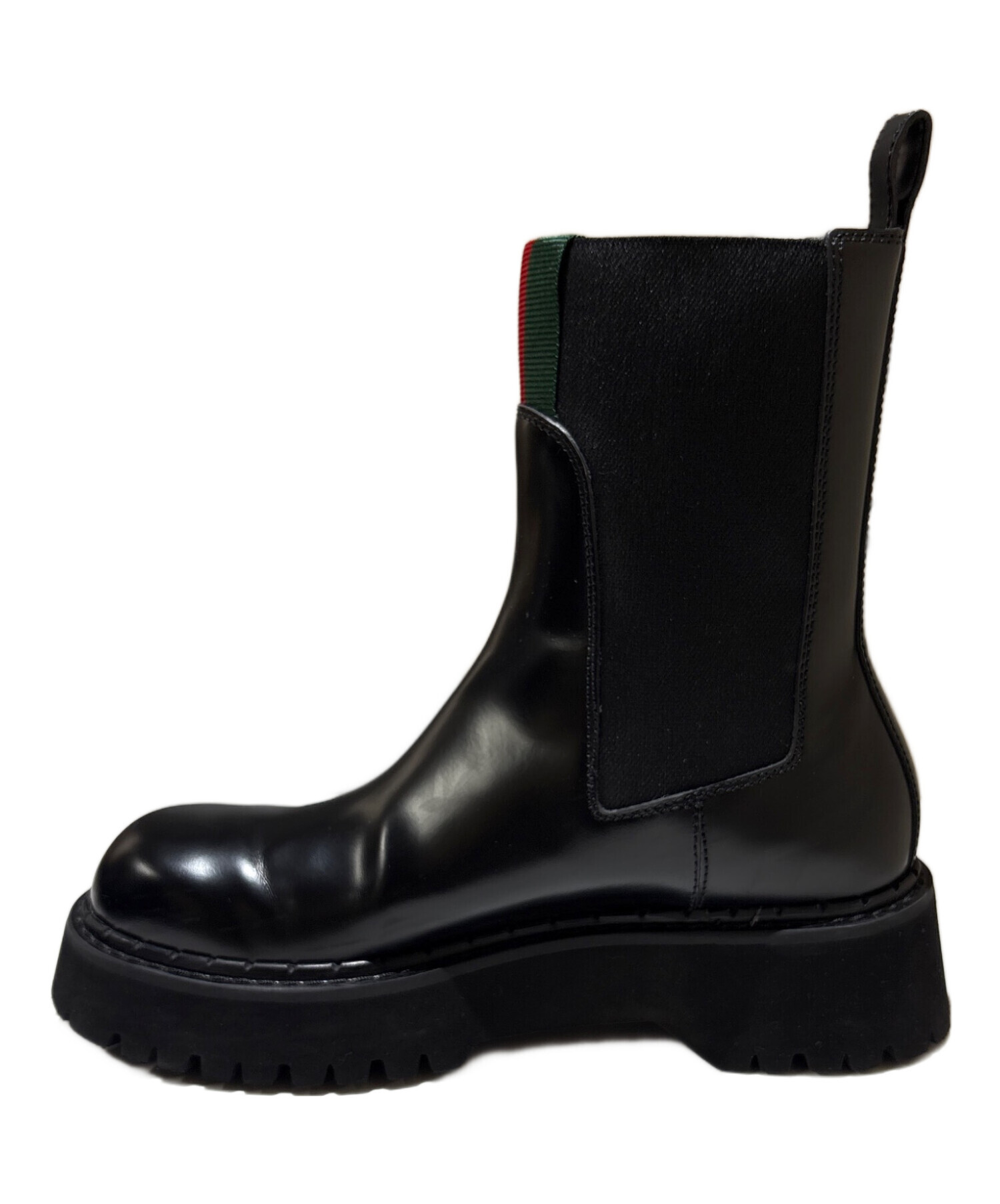 GUCCI by Tom Ford 90s~00s サイドゴアブーツ 中古・古着通販】GUCCI (グッチ) ウェブストライプサイドゴアブーツ