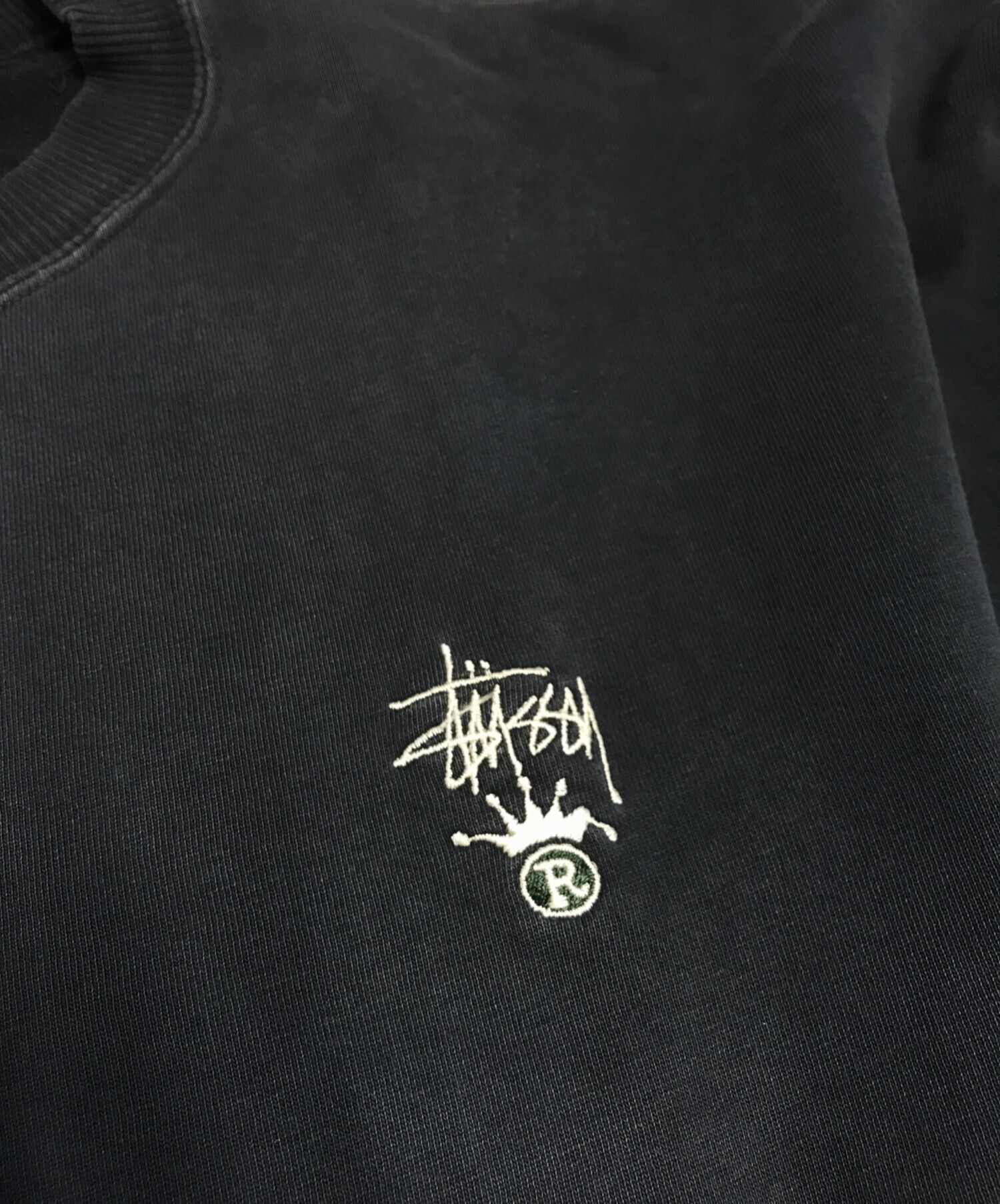中古・古着通販】stussy (ステューシー) 刺繍ロゴスウェット ブラック