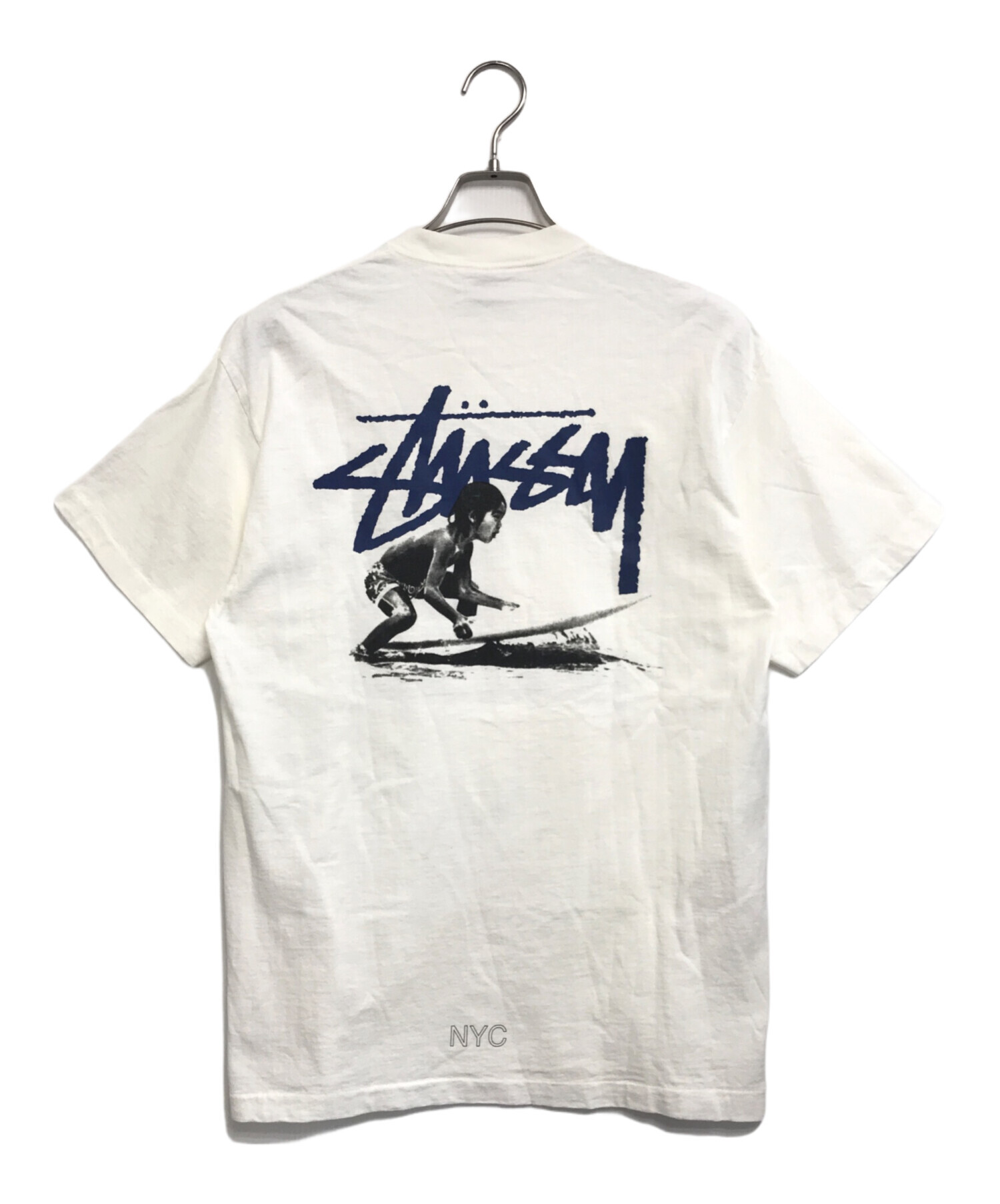 中古・古着通販】stussy (ステューシー) プリントTシャツ ホワイト