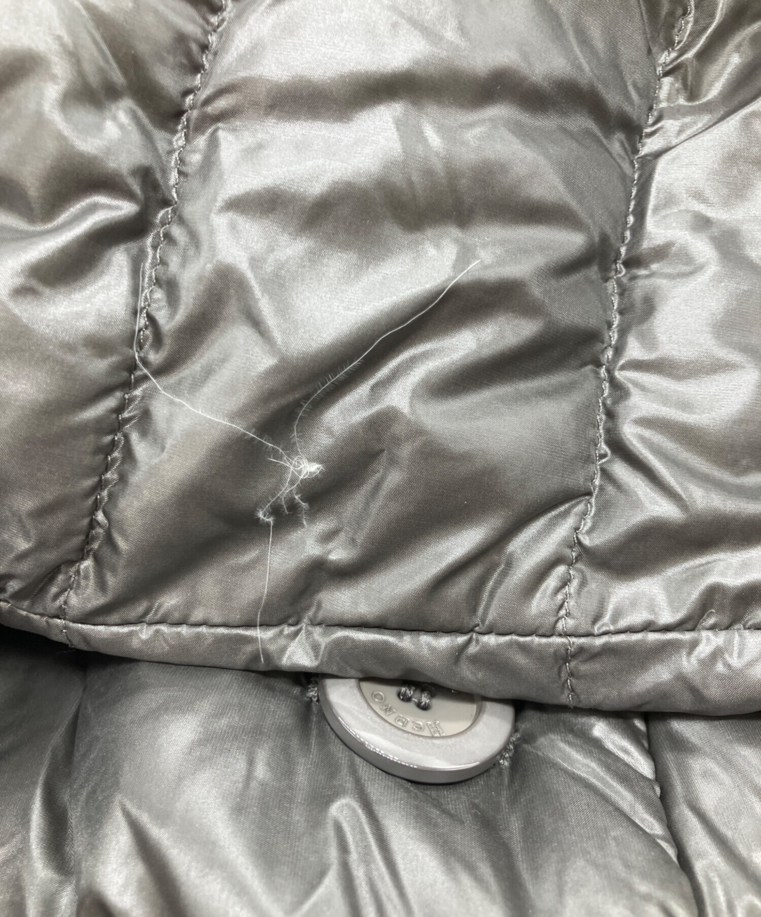 ヘルノ 未使用　コート 中古・古着通販】HERNO (ヘルノ) ダウンコート グレー サイズ:SIZE 40