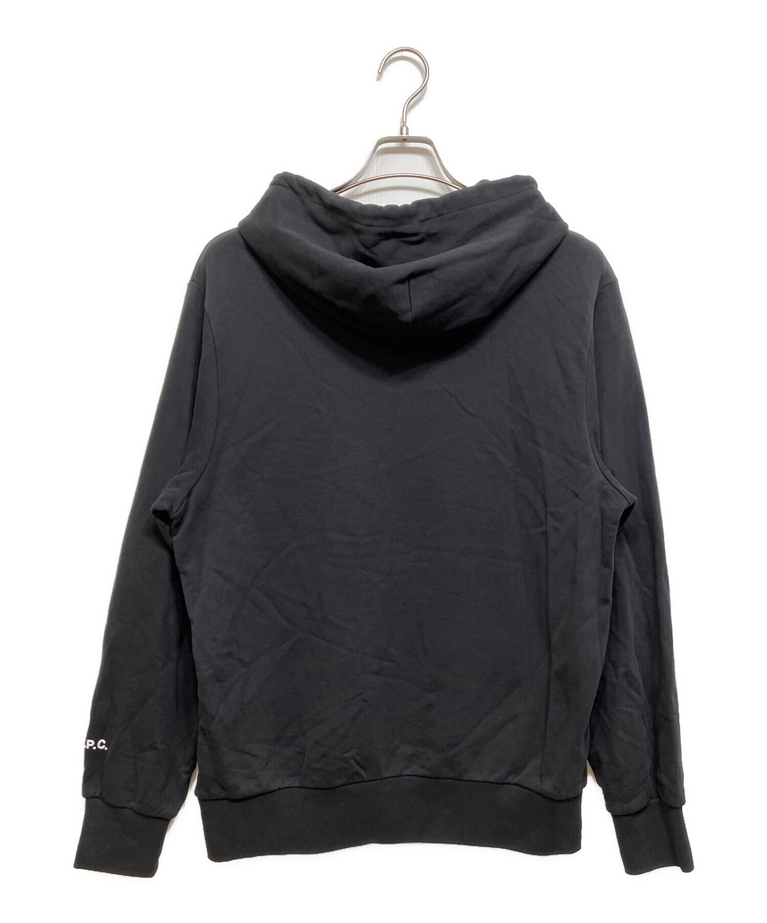 90s フランス製 初期 A.P.C. アーペーセー ジップパーカー 短丈 黒 中古・古着通販】A.P.C. (アーペーセー) JJJJound (ジョウンド) コラボ