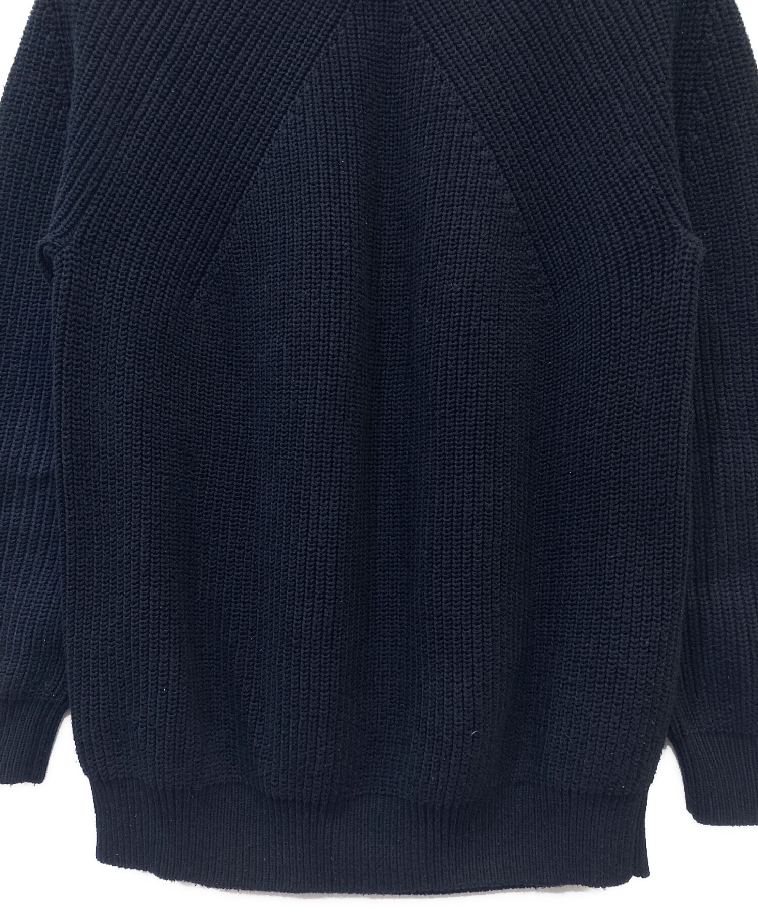 中古・古着通販】BATONER (バトナ―) SIGNATURE CREW NECK ブラック