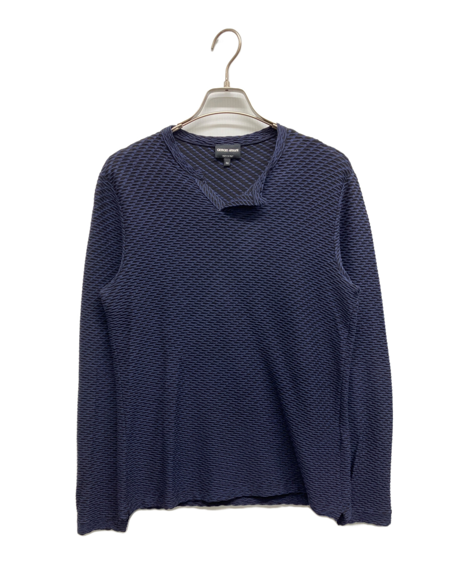 中古・古着通販】GIORGIO ARMANI (ジョルジョアルマーニ) 3D長袖ニット