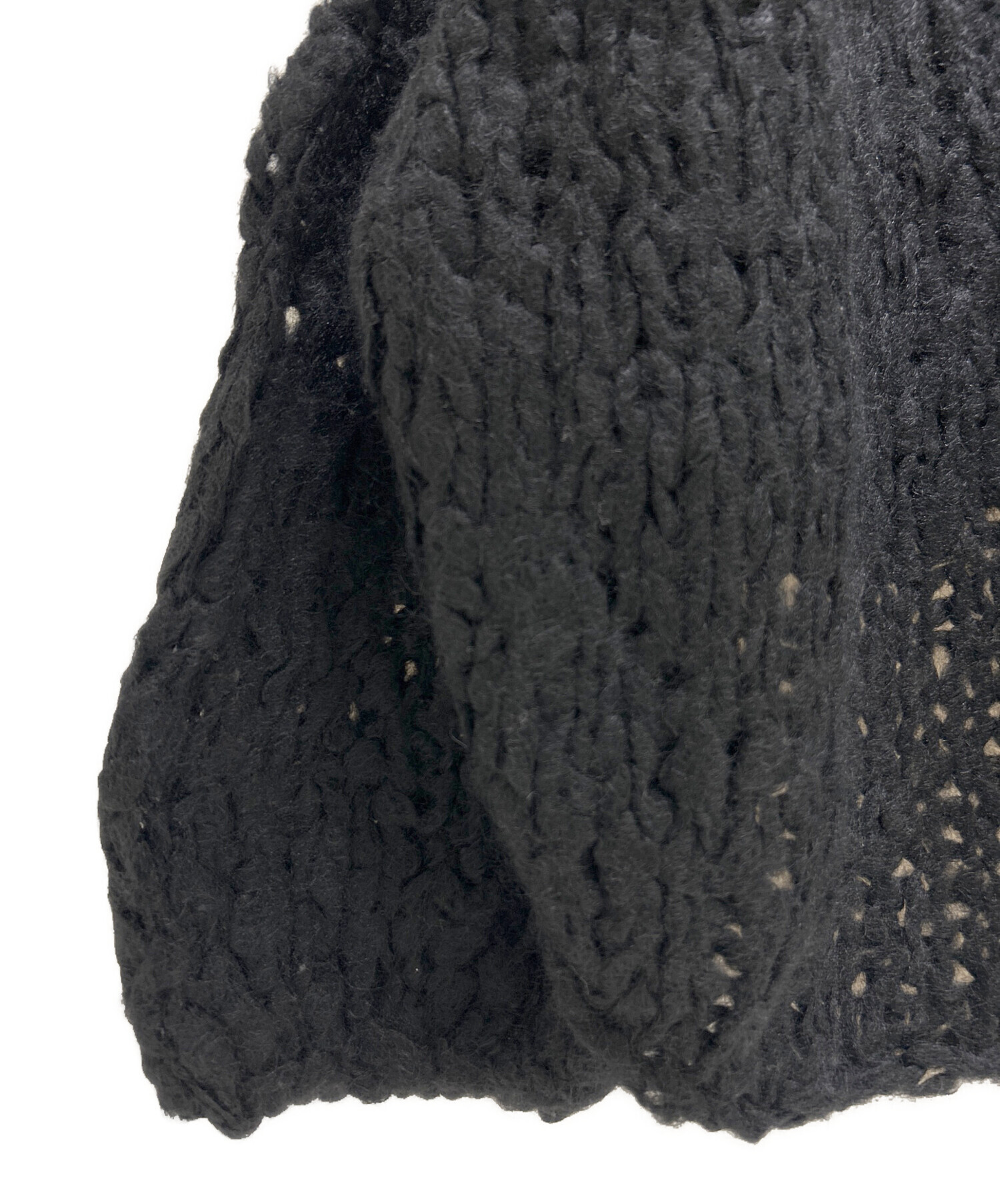 Plage プラージュ　ジャンボタム　セーター　ブラック 追加》HAND KNIT ジャンボタム プルオーバー（ニット/セーター