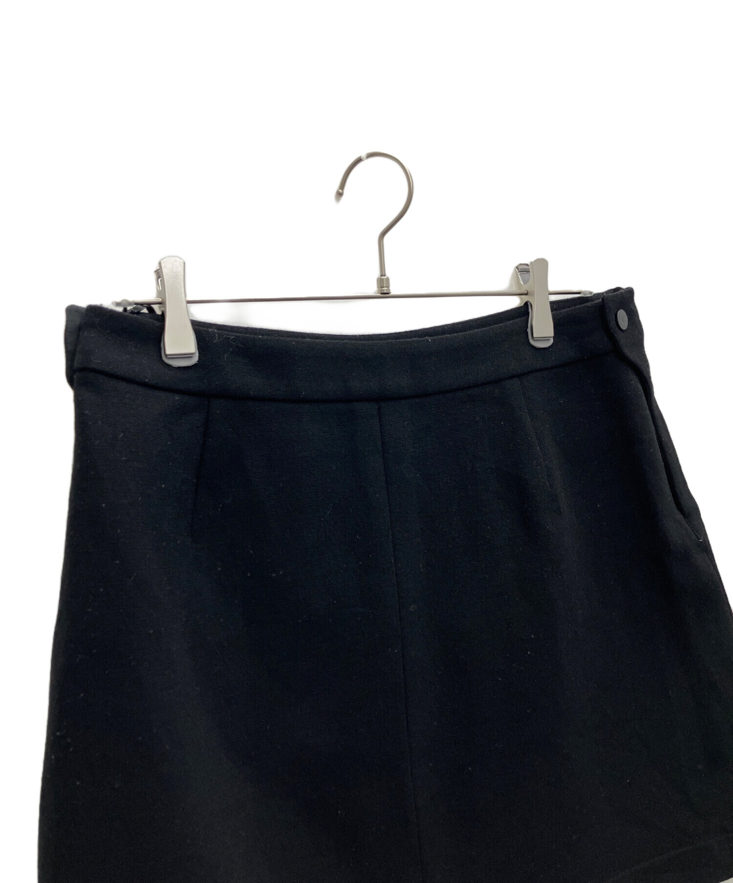 【極上美品】CHANELシャネル　ツィードミニスカートブラック 中古・古着通販】CHANEL (シャネル) スカート ブラック サイズ:SIZE42