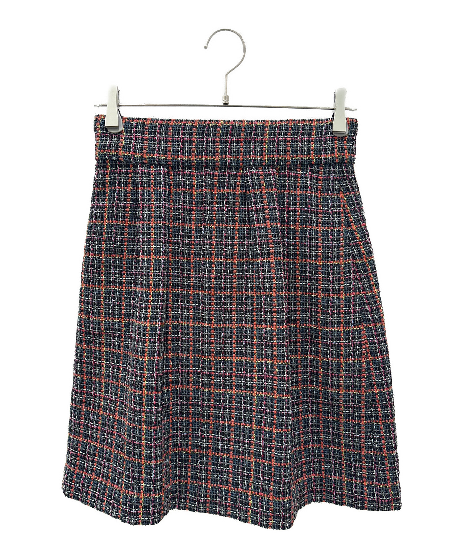 中古・古着通販】CHANEL (シャネル) ツイードスカート マルチカラー