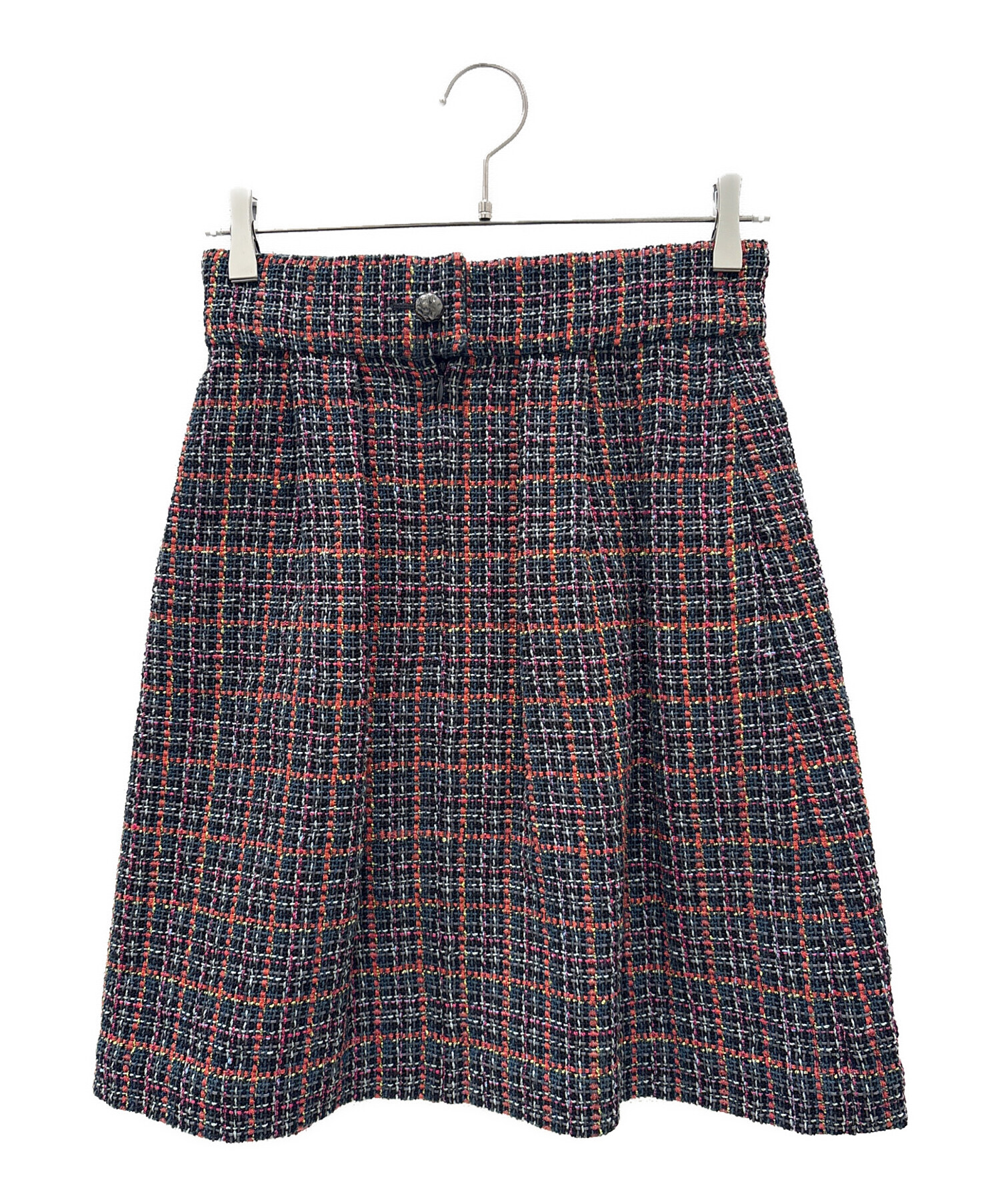 中古・古着通販】CHANEL (シャネル) ツイードスカート マルチカラー