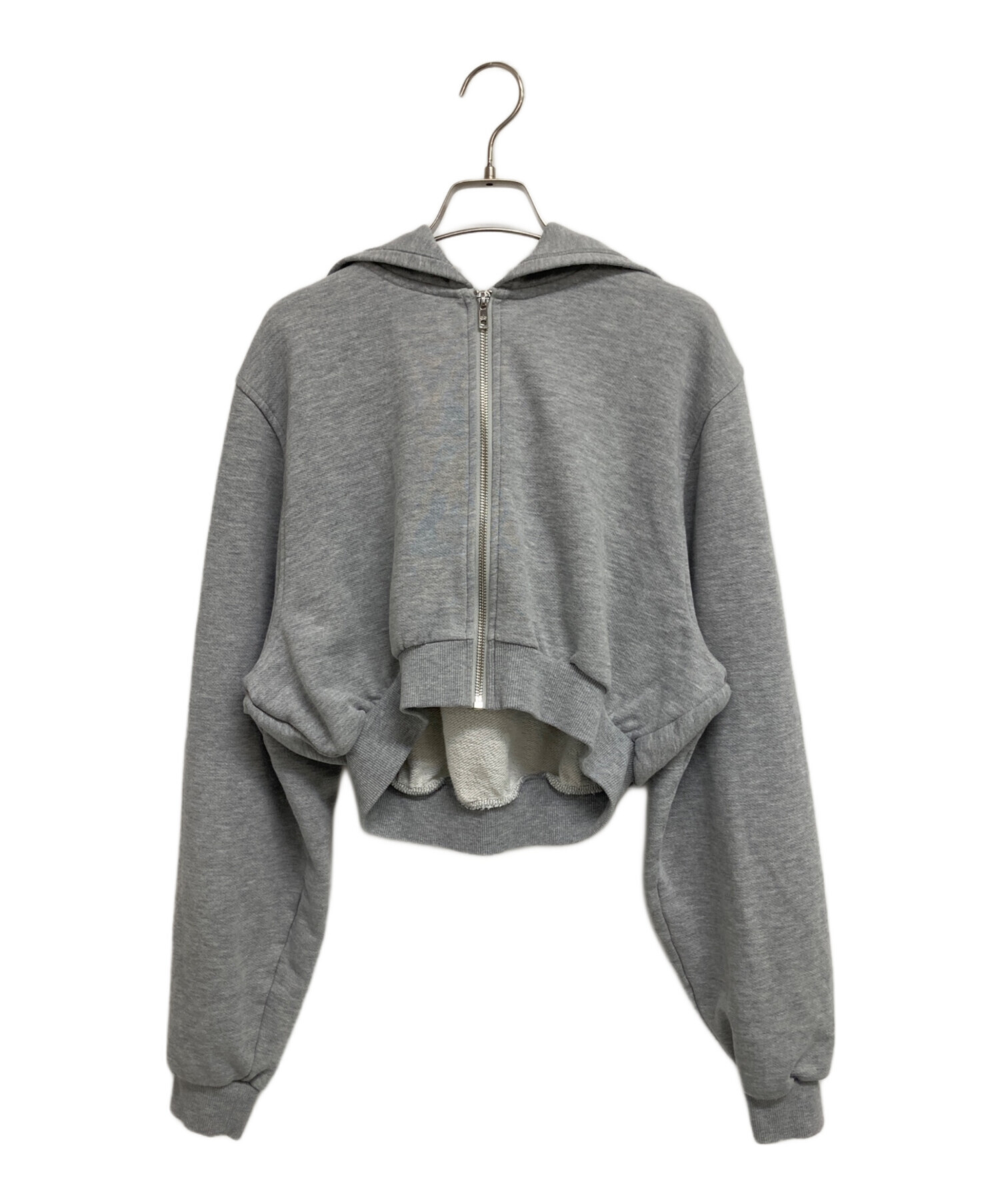 Sweet Escape Zip Up Hoodie グレー クロップド 中古・古着通販】alo (アロ) Sweet Escape Zip Up Hoodie グレー