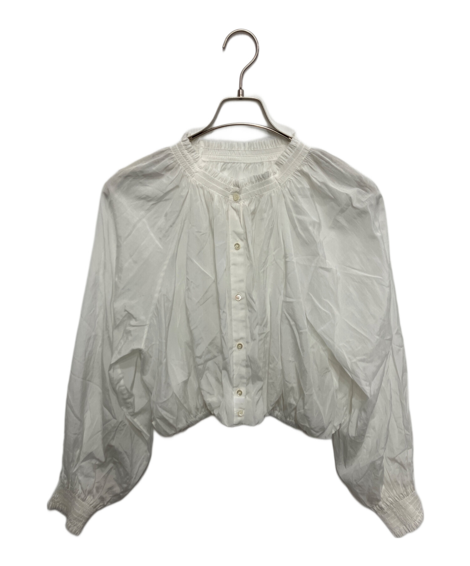 中古・古着通販】Plage (プラージュ) mini blouson ブラウス ホワイト 