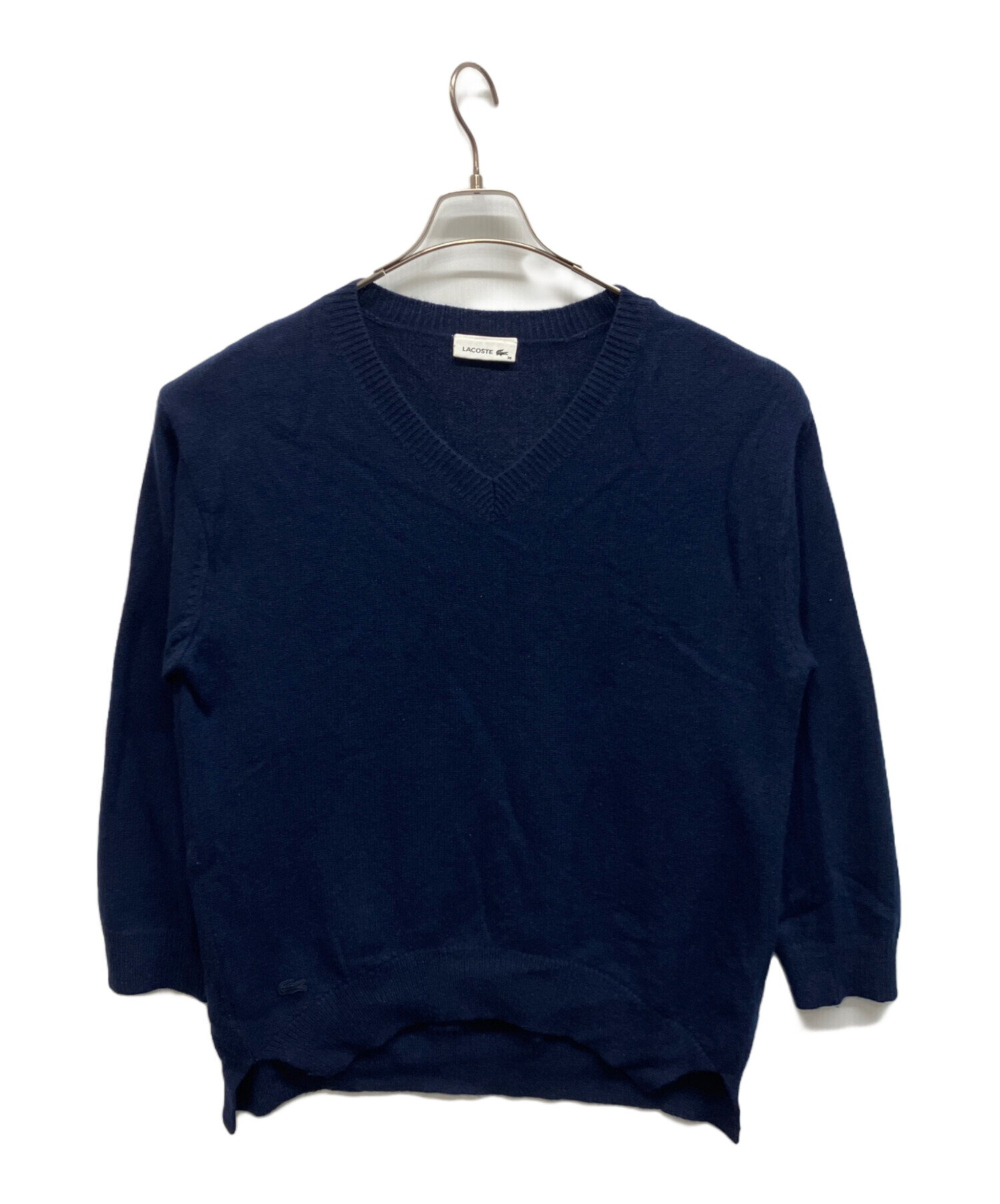 中古・古着通販】LACOSTE (ラコステ) カシミヤ混Vネックニット 