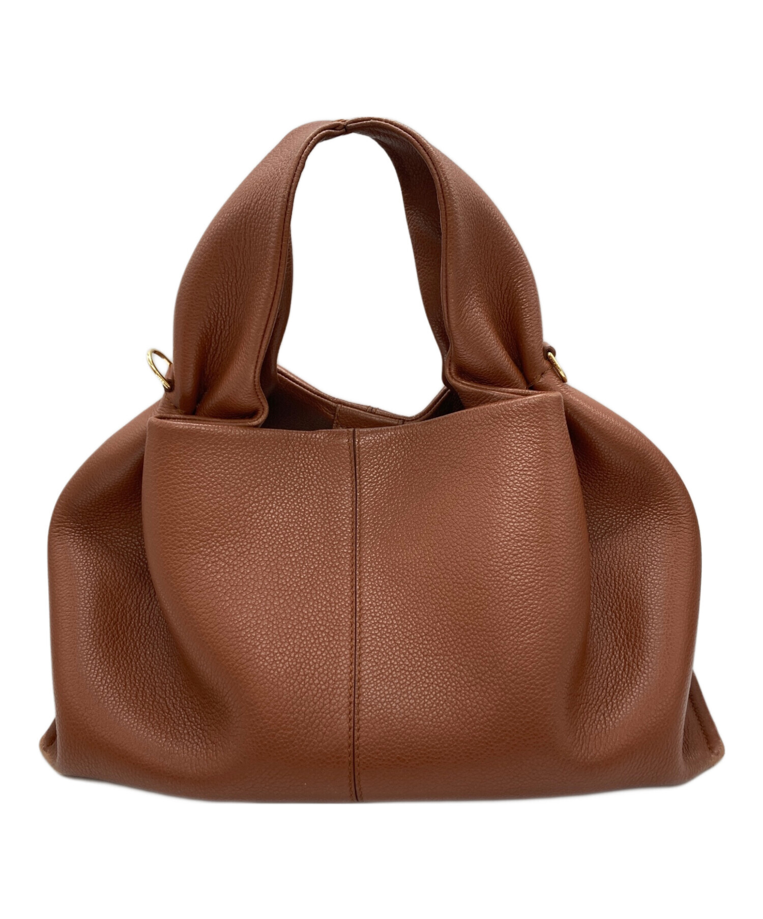 POLÈNE ブラウンレザーハンドバッグ 中古・古着通販】POLENE (ポレーヌ) numero neuf/レザーハンドバッグ