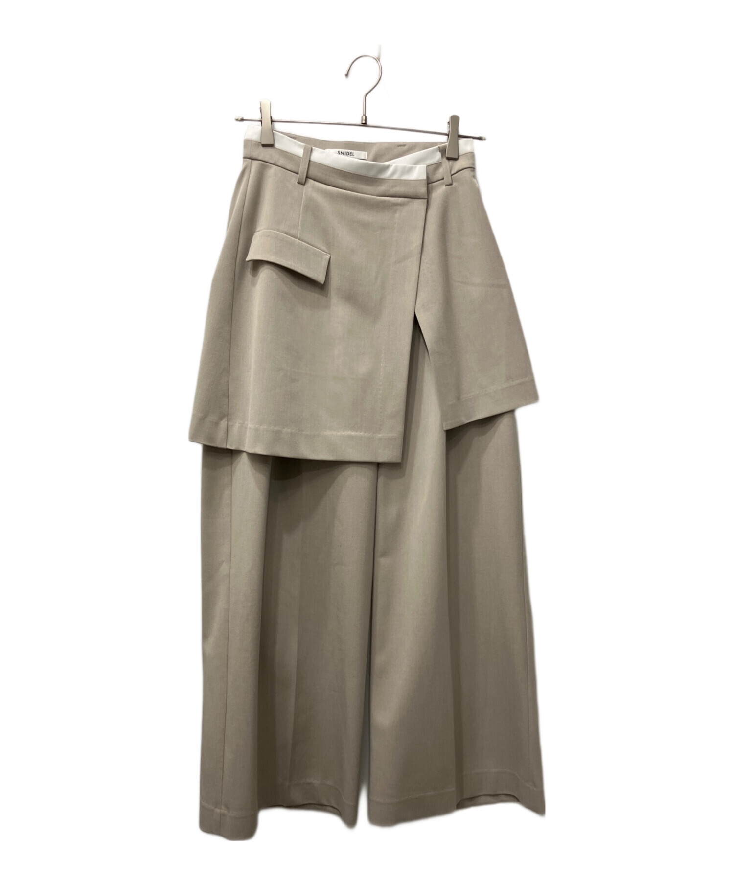 中古・古着通販】Snidel (スナイデル) レイヤードデザインパンツ