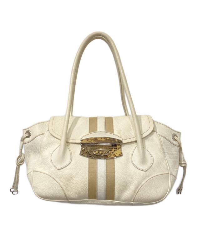 【美品】PRADA プラダハンドバック　パイソン 中古・古着通販】PRADA (プラダ) パイソンバックル ハンドバッグ/ワン
