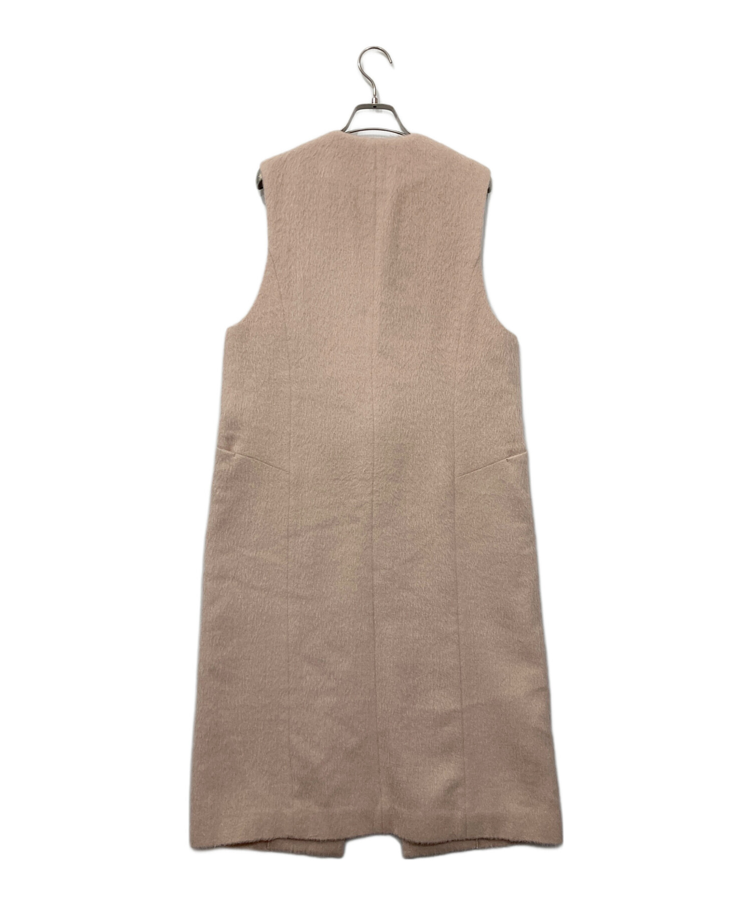 【未使用品】アナイ ロング丈 アルパカヘリンボンロングジレ ピンク S 中古・古着通販】ANAYI (アナイ) アルパカヘリンボンロングジレ ピンク