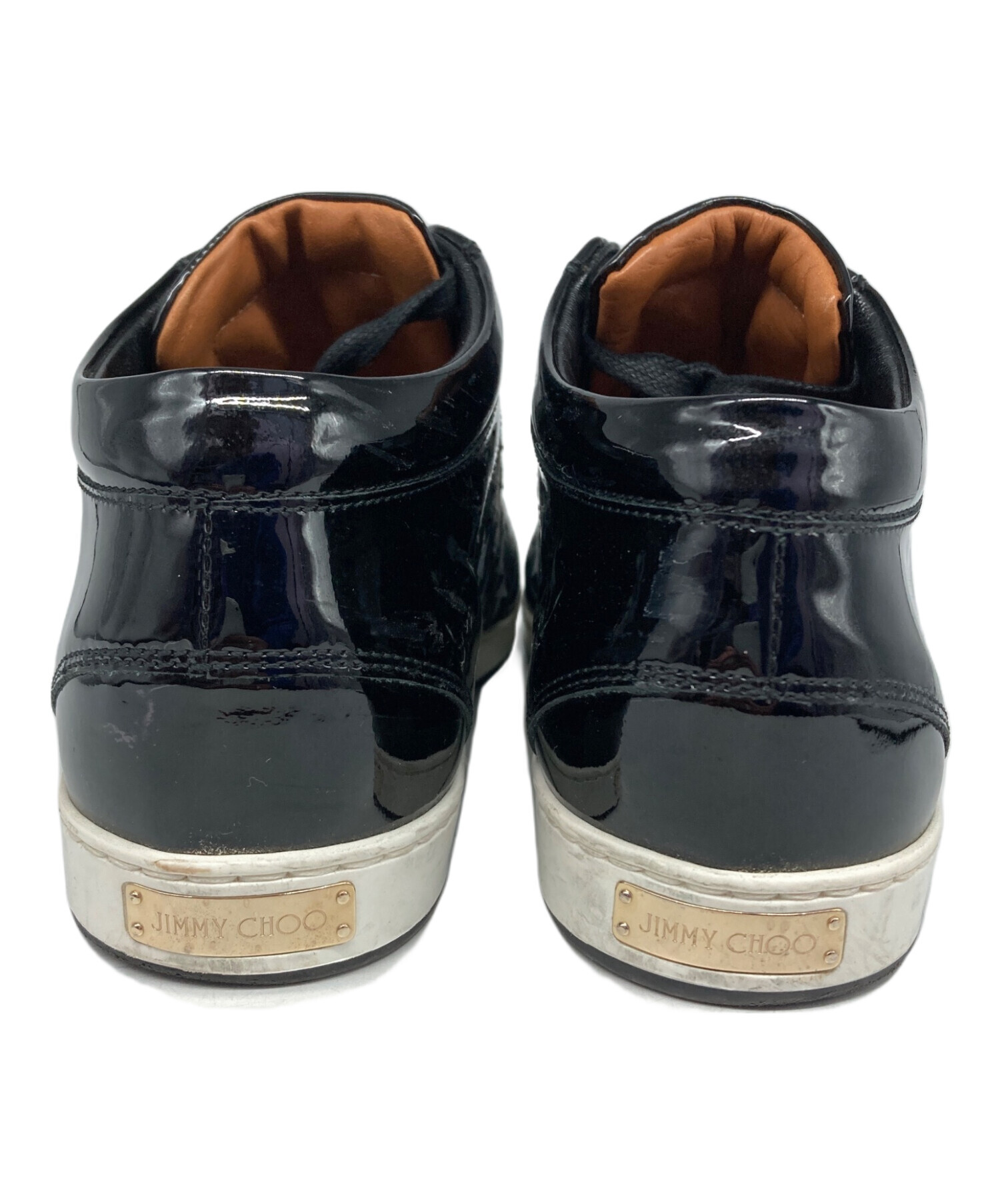 JIMMY CHOO ブラックスニーカー 37　新品未使用 JIMMY CHOO（ジミーチュウ） ハイカットスニーカー 37 ブラック