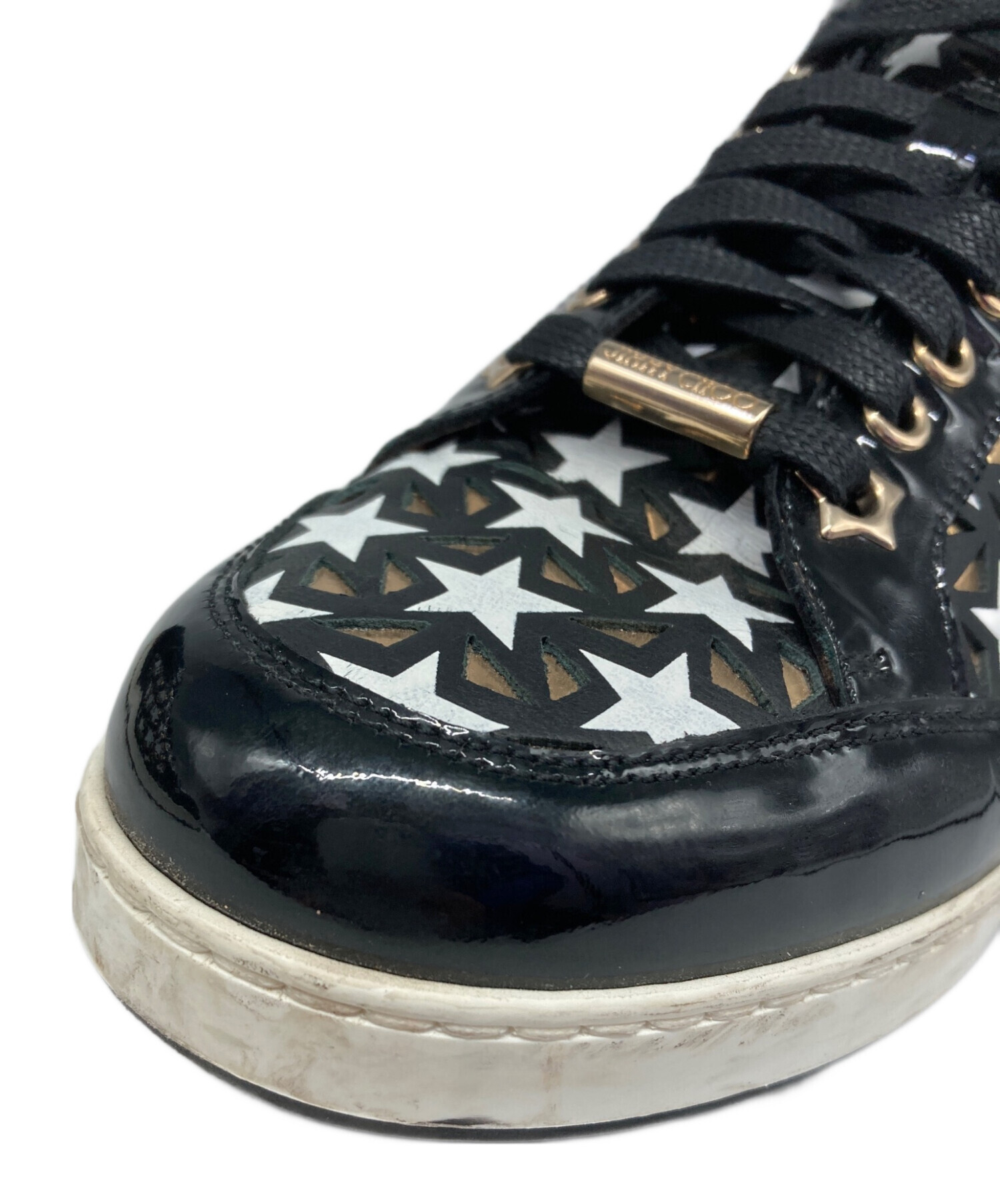 中古・古着通販】JIMMY CHOO (ジミーチュウ) ミッドカットスニーカー