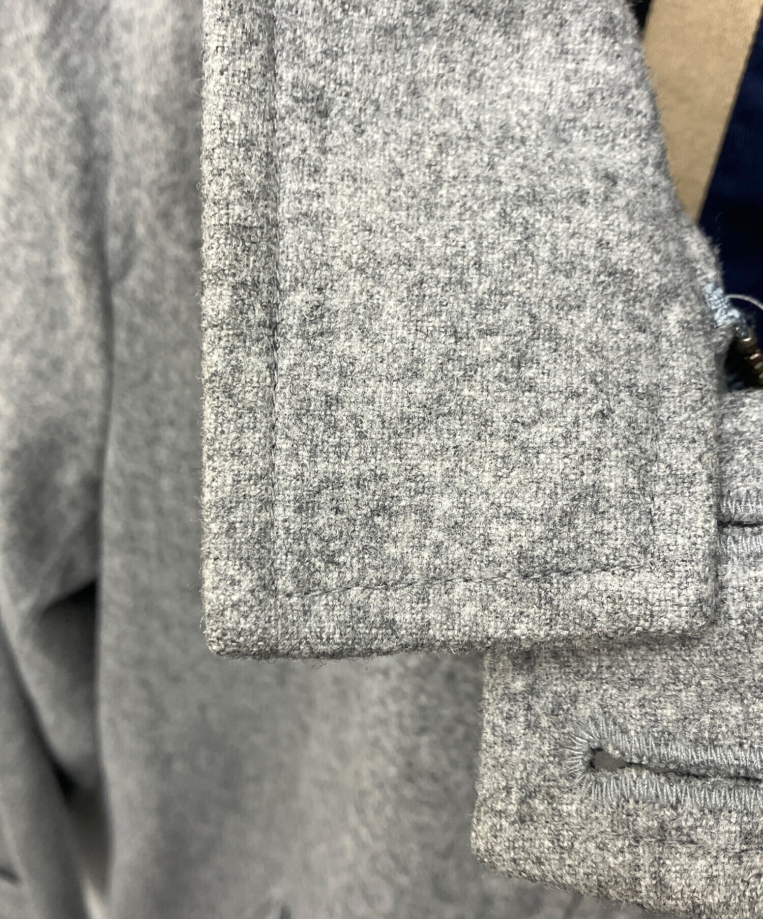 FRED PERRY ハリントンコート（ウール混素材） FRED PERRY ハリントンマックウインターコート F2475 裏生地チェック