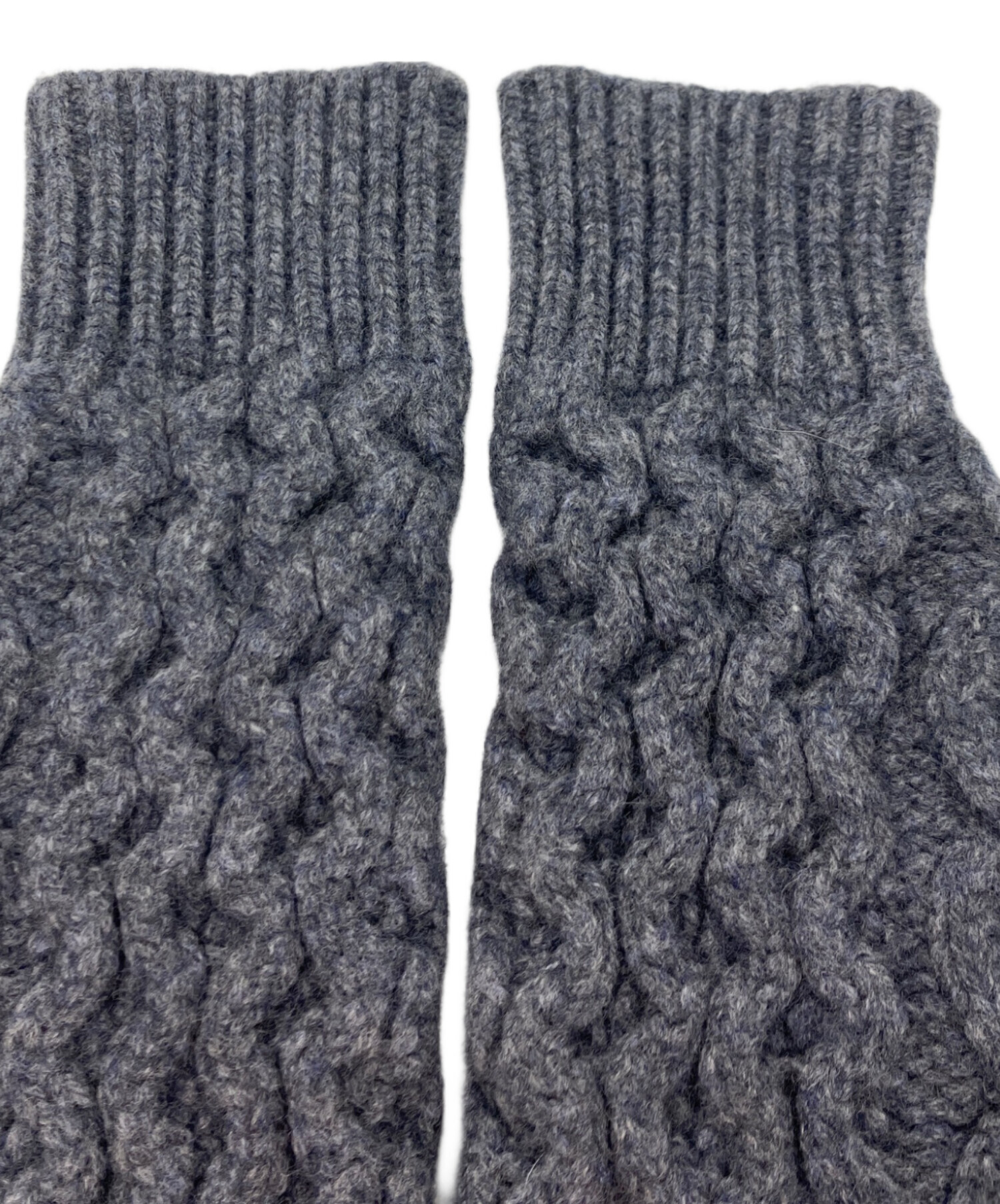 中古・古着通販】NKNIT (ンニット) ハートケーブルニット グレー