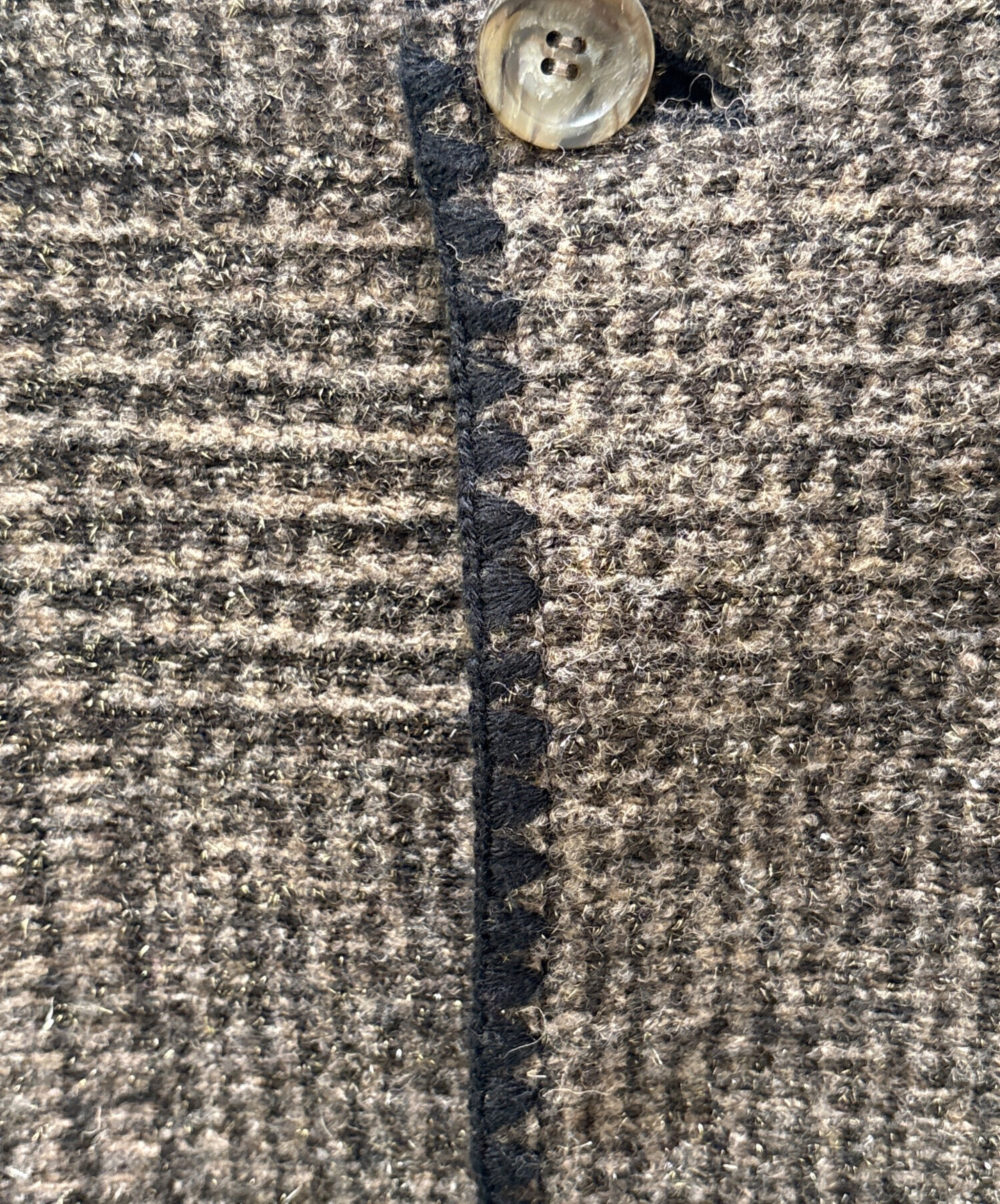 ［マリメル］MACPHEE チェック柄カーディガン 中古・古着通販】MACPHEE (マカフィー) チェックスパーク クルーネック