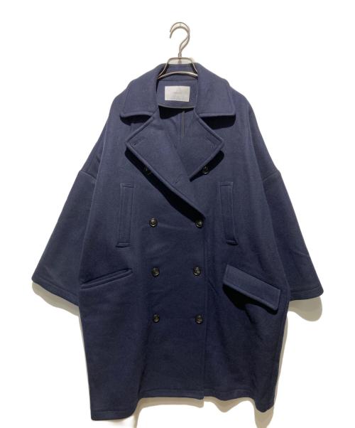 中古・古着通販】FRAMeWORK (フレームワーク) ロング Pコート ネイビー