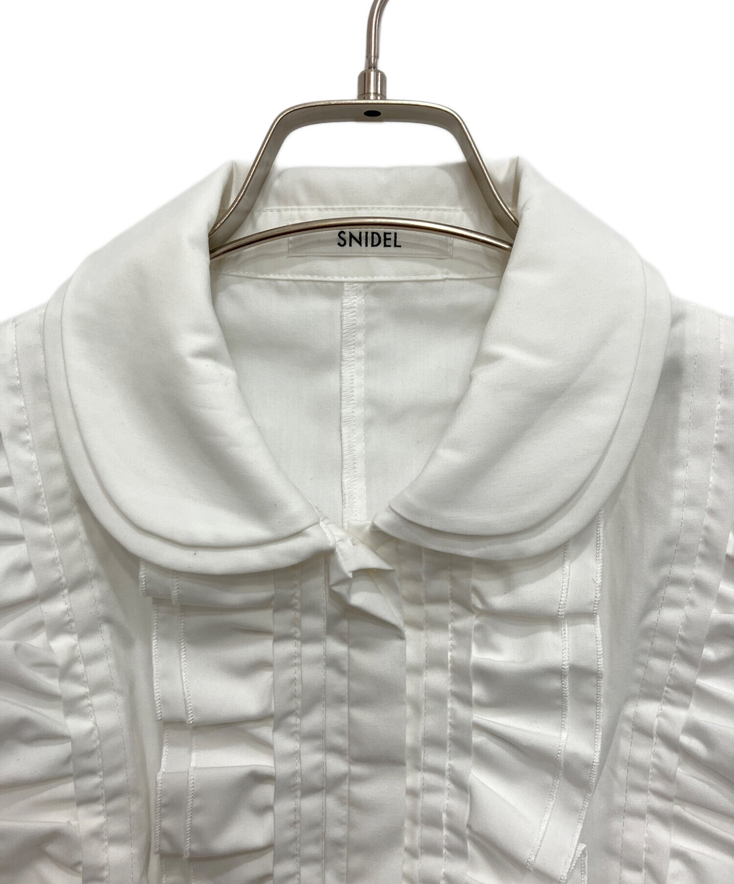 中古・古着通販】Snidel (スナイデル) ノースリクロップドフリルシャツ