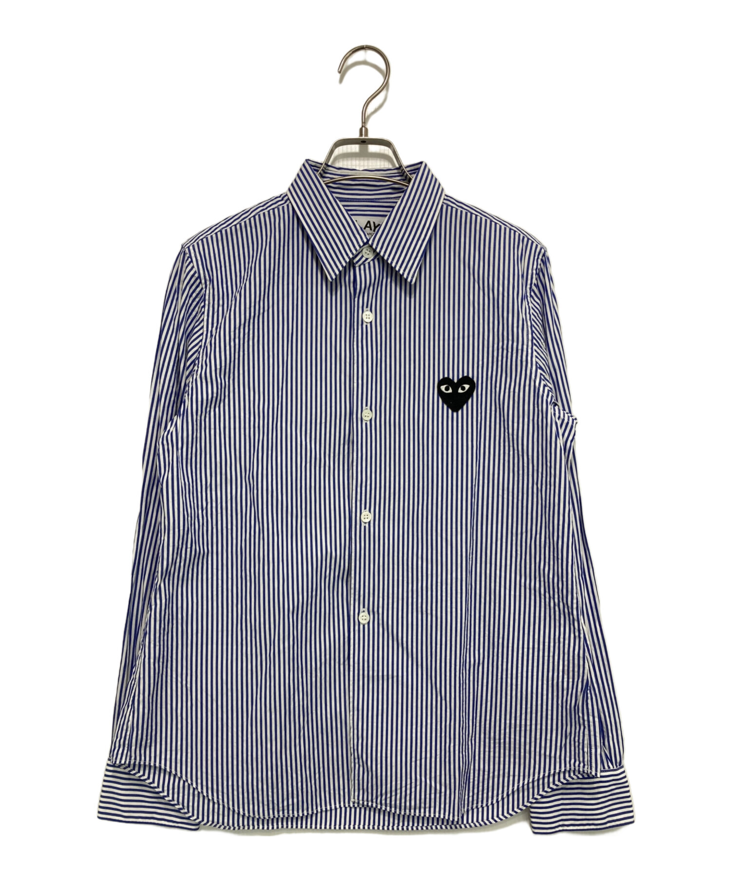 激レア！PLAY COMME des GARCONS ストライプシャツ　サイズL COMME des GARCONS - 激レア！PLAY COMME des GARCONS ストライプ