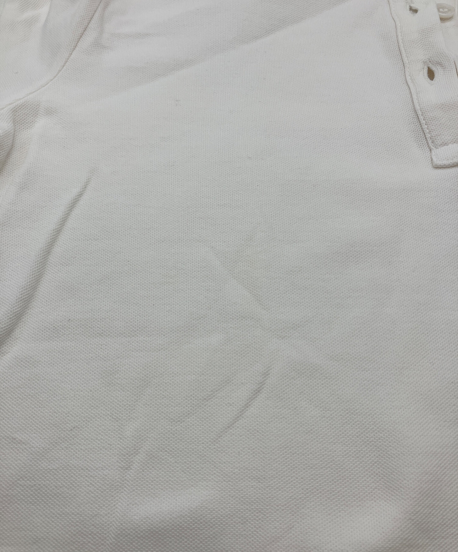 中古・古着通販】MONCLER (モンクレール) ポロシャツ ホワイト サイズ