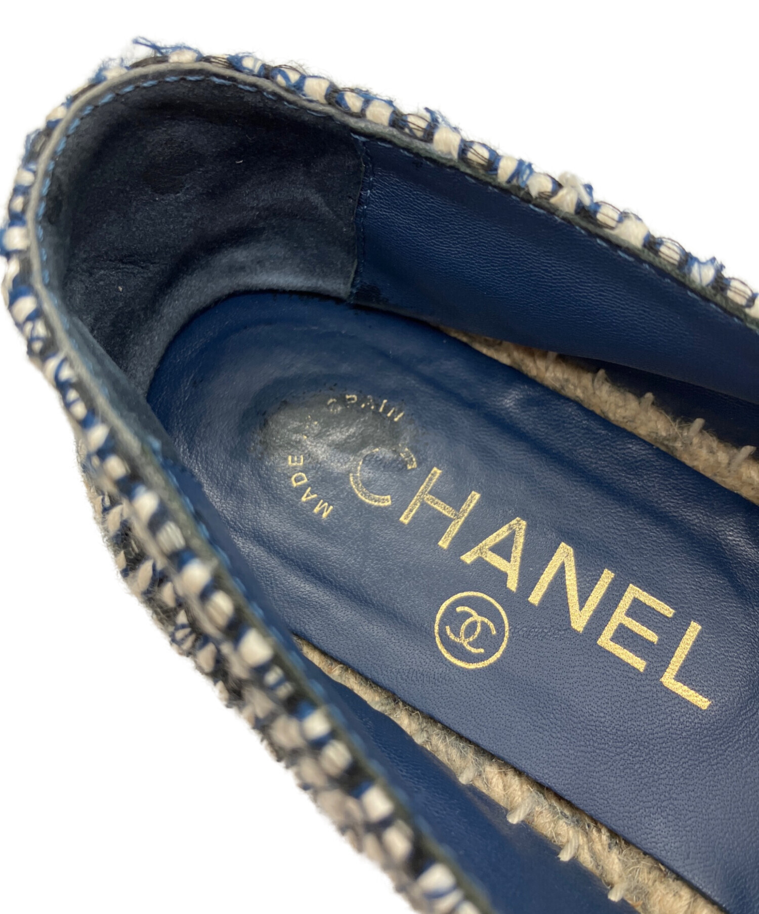 中古・古着通販】CHANEL (シャネル) エスパドリーユ ブラック サイズ