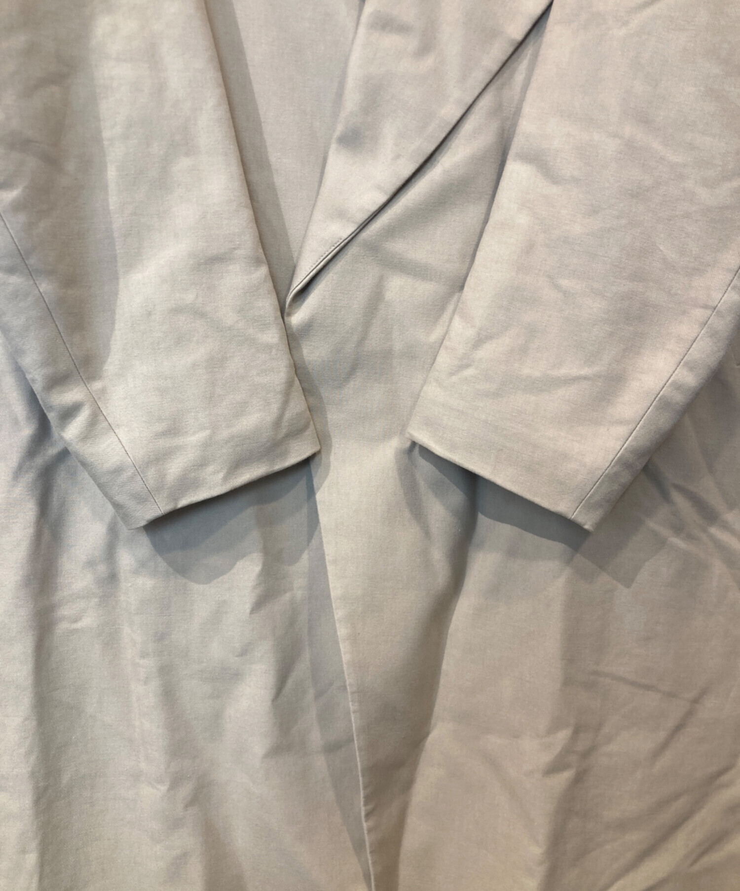 中古・古着通販】ENFOLD (エンフォルド) ダブルクロスノーカラーコート