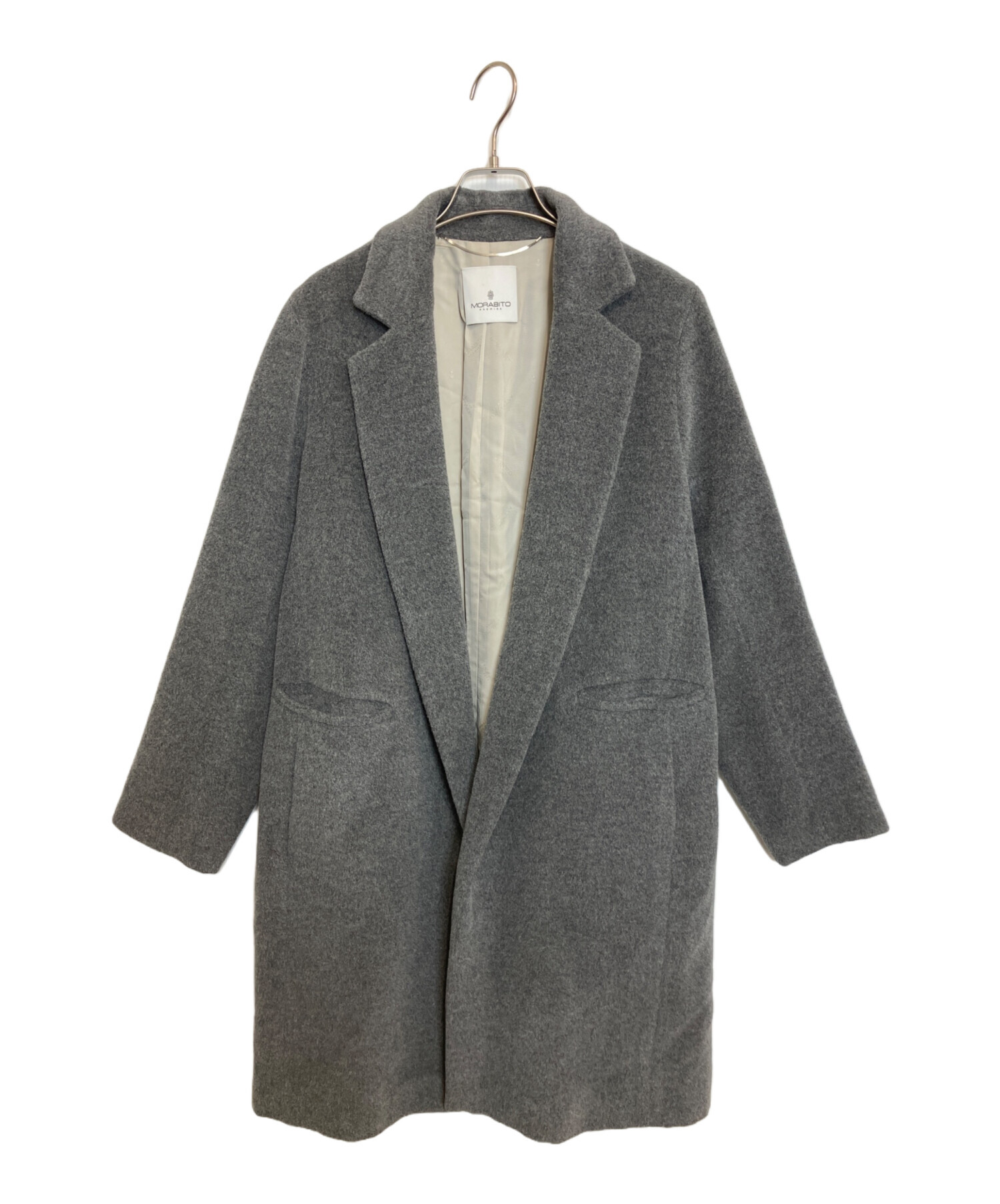 中古・古着通販】MORABITO (モラビト) ウールアルパカコート グレー