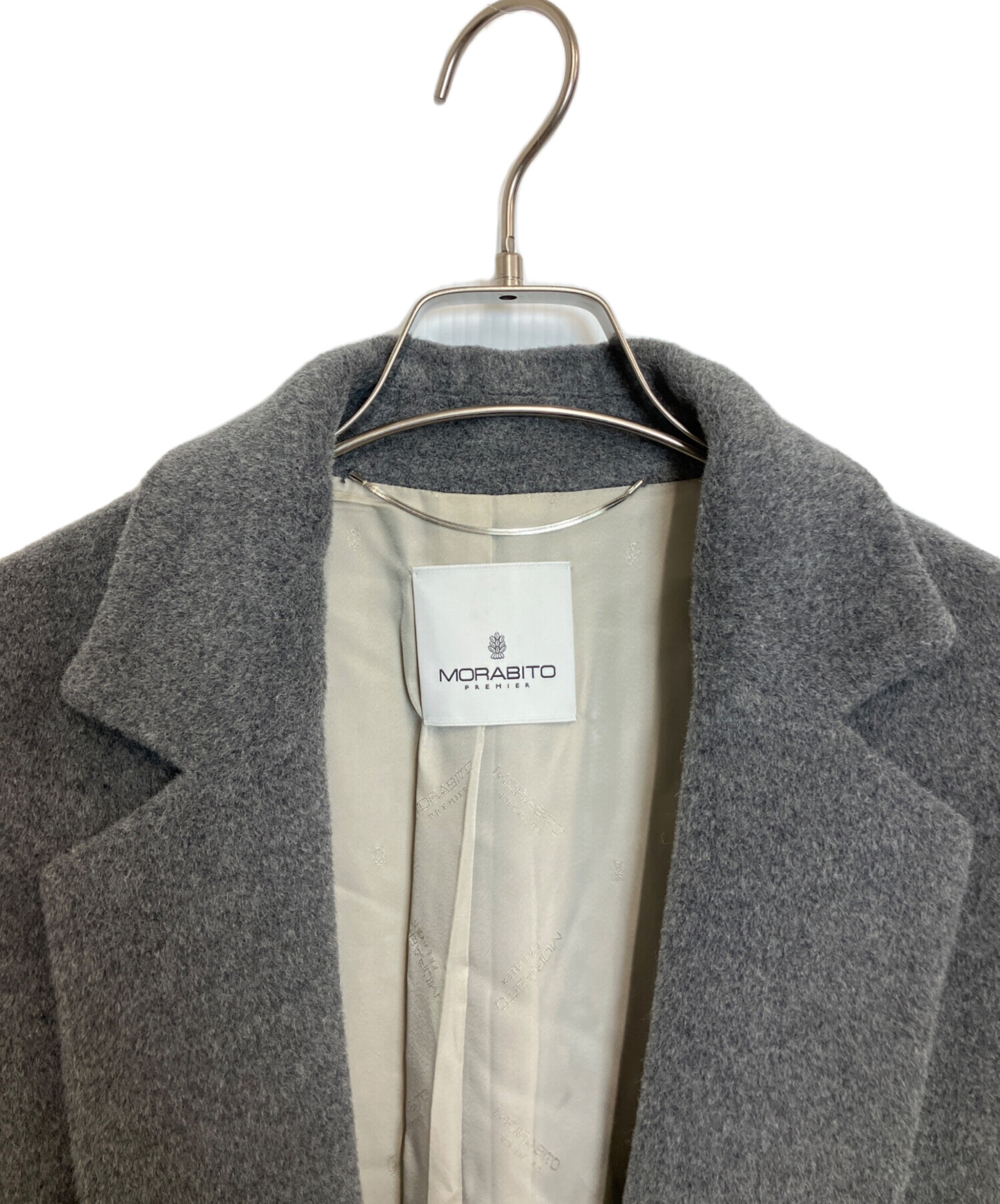 中古・古着通販】MORABITO (モラビト) ウールアルパカコート グレー