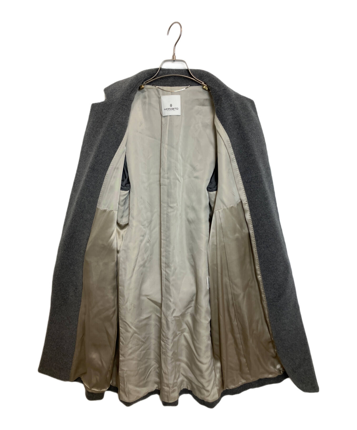 中古・古着通販】MORABITO (モラビト) ウールアルパカコート グレー