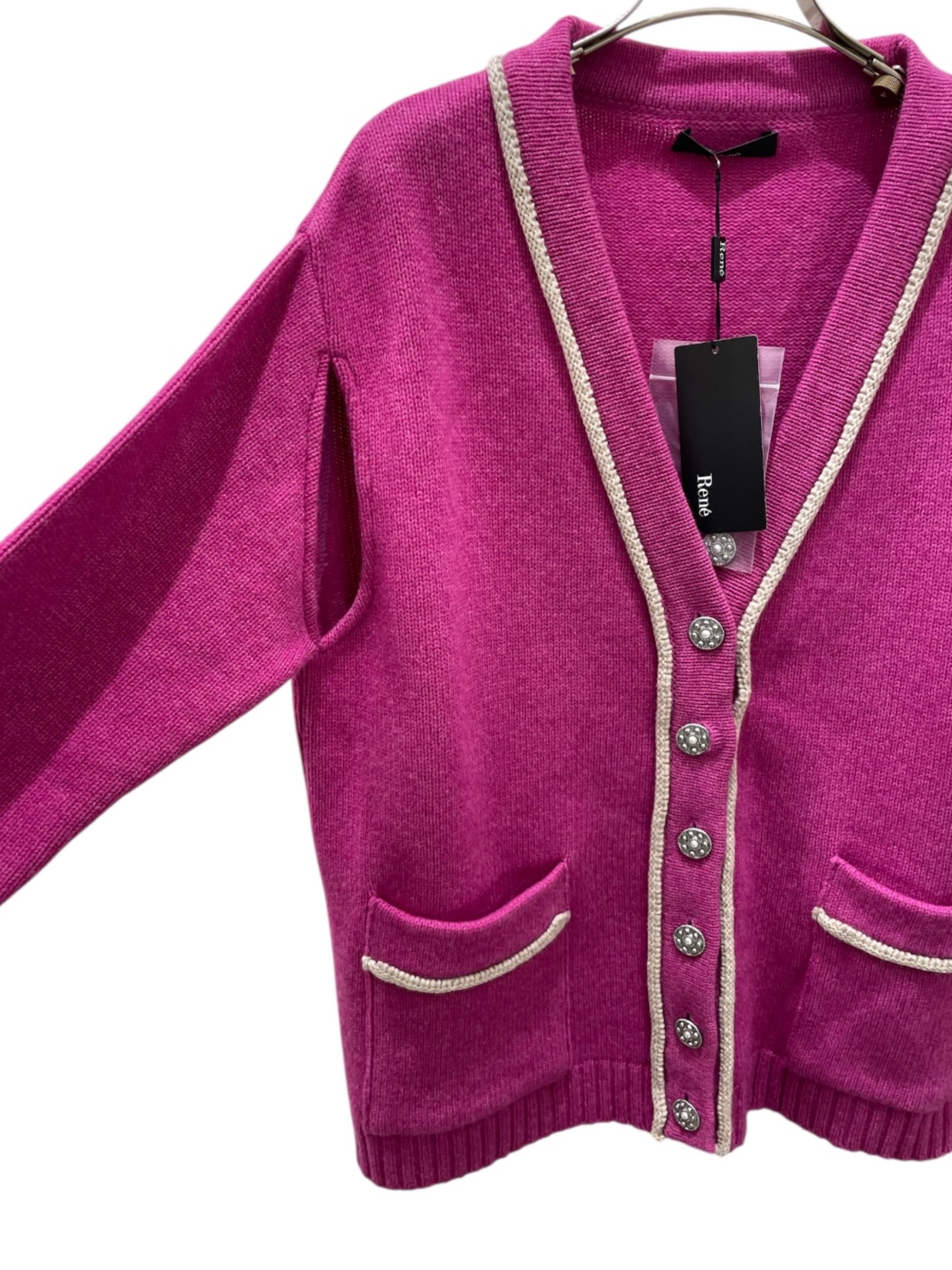 中古・古着通販】Rene (ルネ) カーディガンケープ パープル サイズ:36