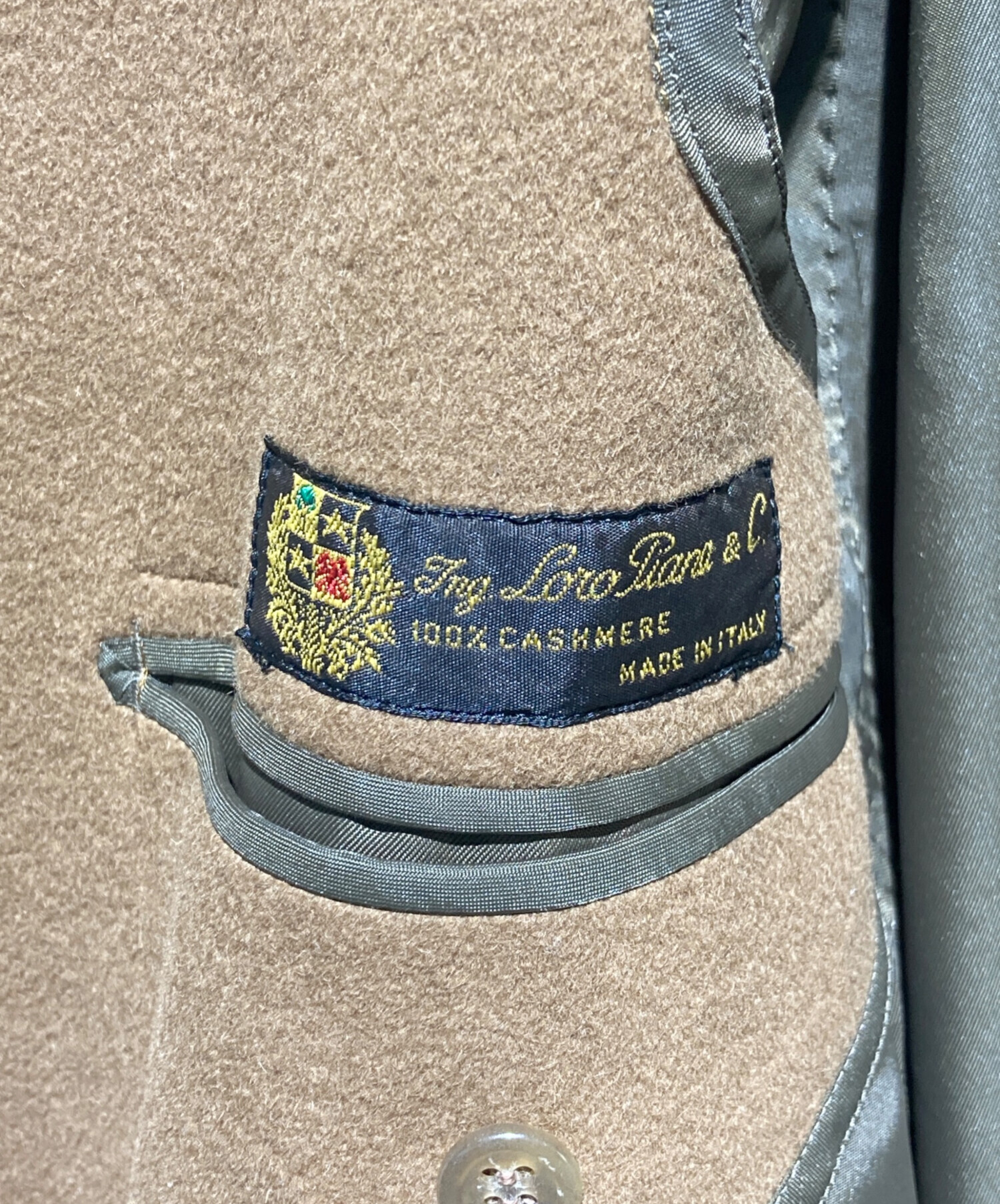中古・古着通販】LORO PIANA (ロロピアーナ) カシミヤコート ブラウン