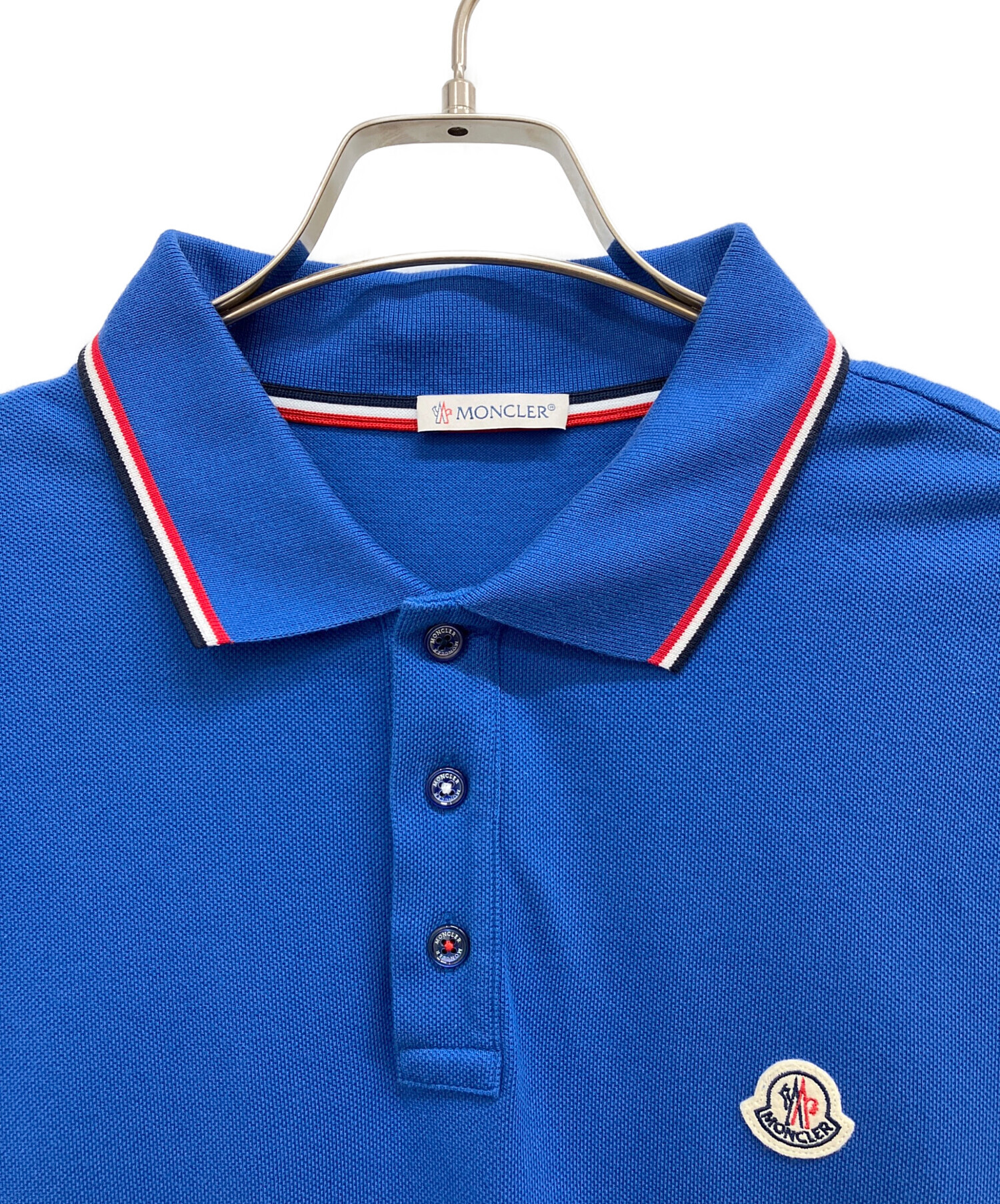 中古・古着通販】MONCLER (モンクレール) MAGLIA POLO ブルー サイズ