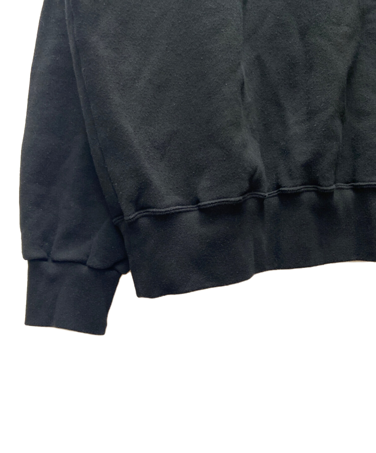 中古・古着通販】ENNOY (エンノイ) クルーネックスウェット ブラック