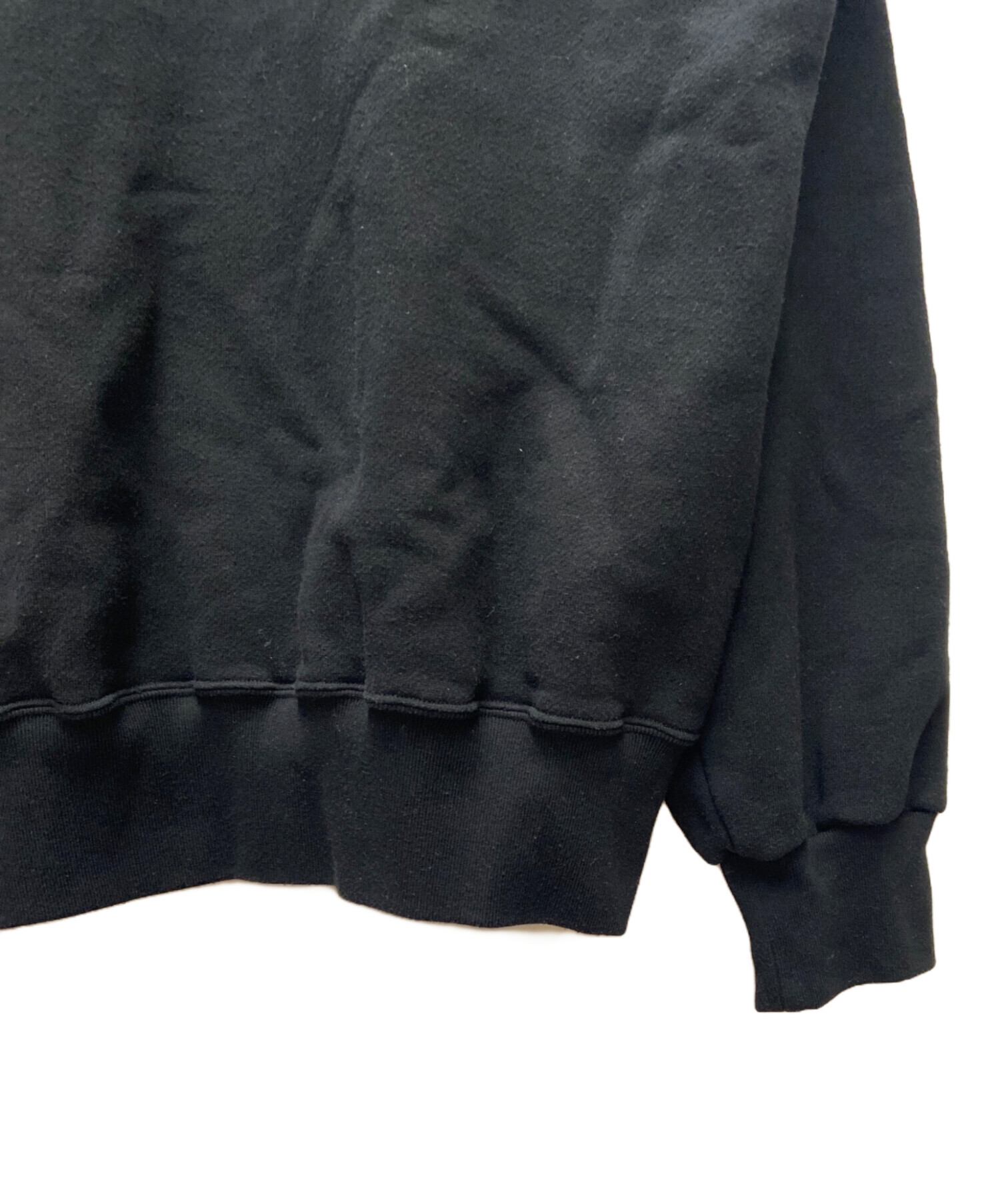 中古・古着通販】ENNOY (エンノイ) クルーネックスウェット ブラック