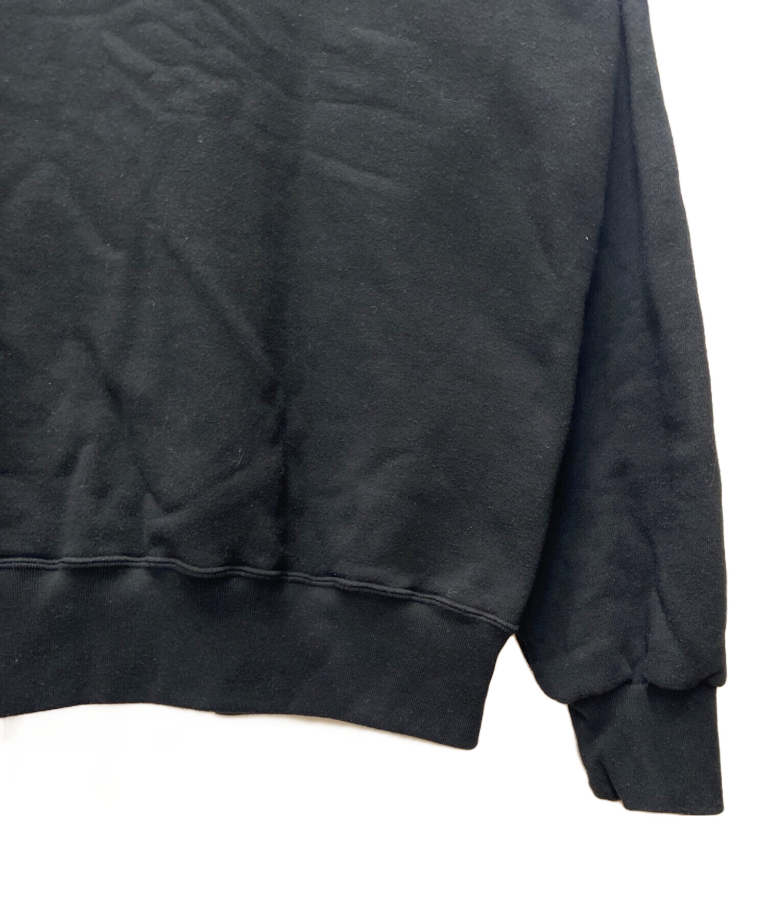 中古・古着通販】ENNOY (エンノイ) クルーネックスウェット ブラック