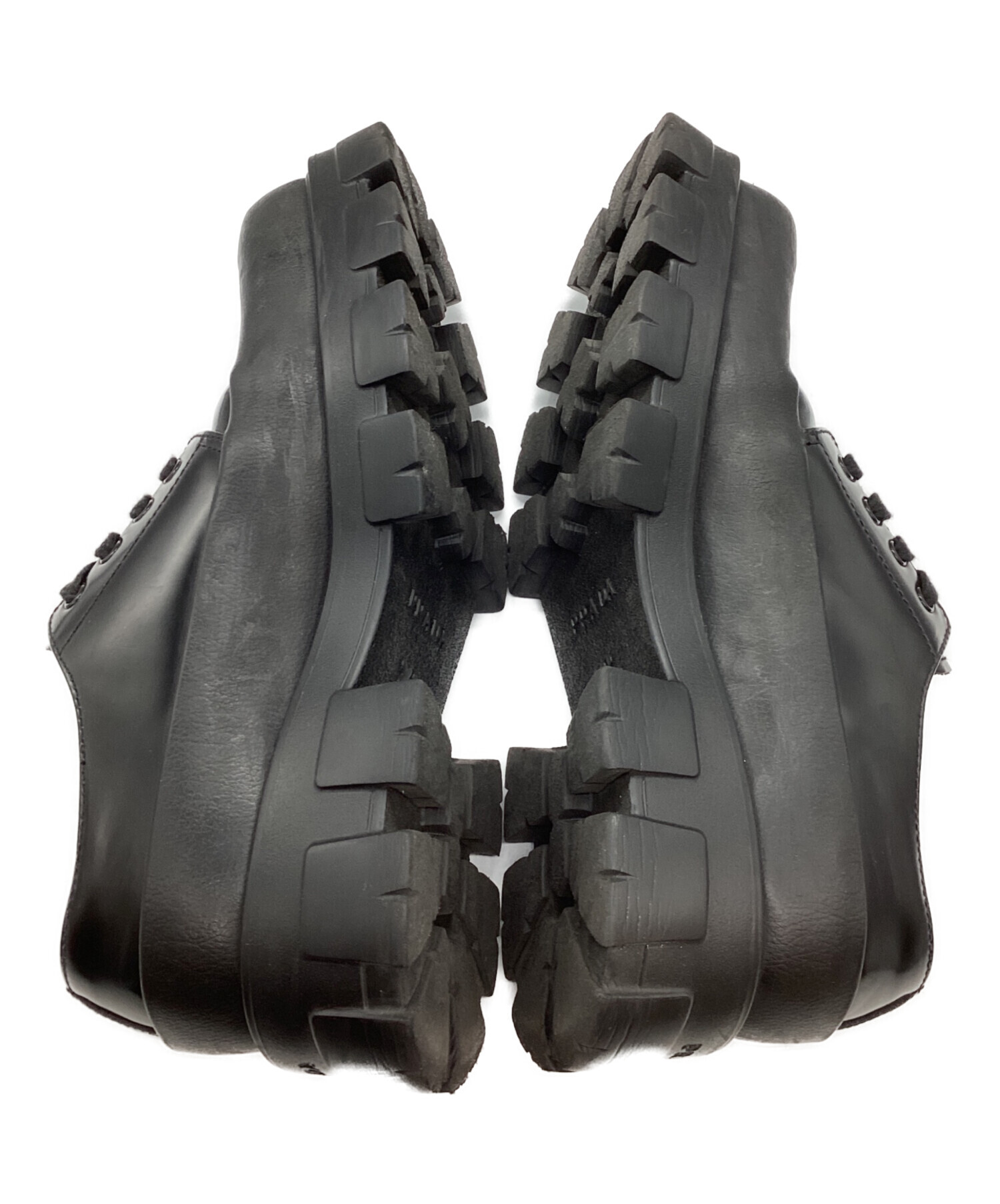 中古・古着通販】PRADA (プラダ) モノリスダービーシューズ ブラック