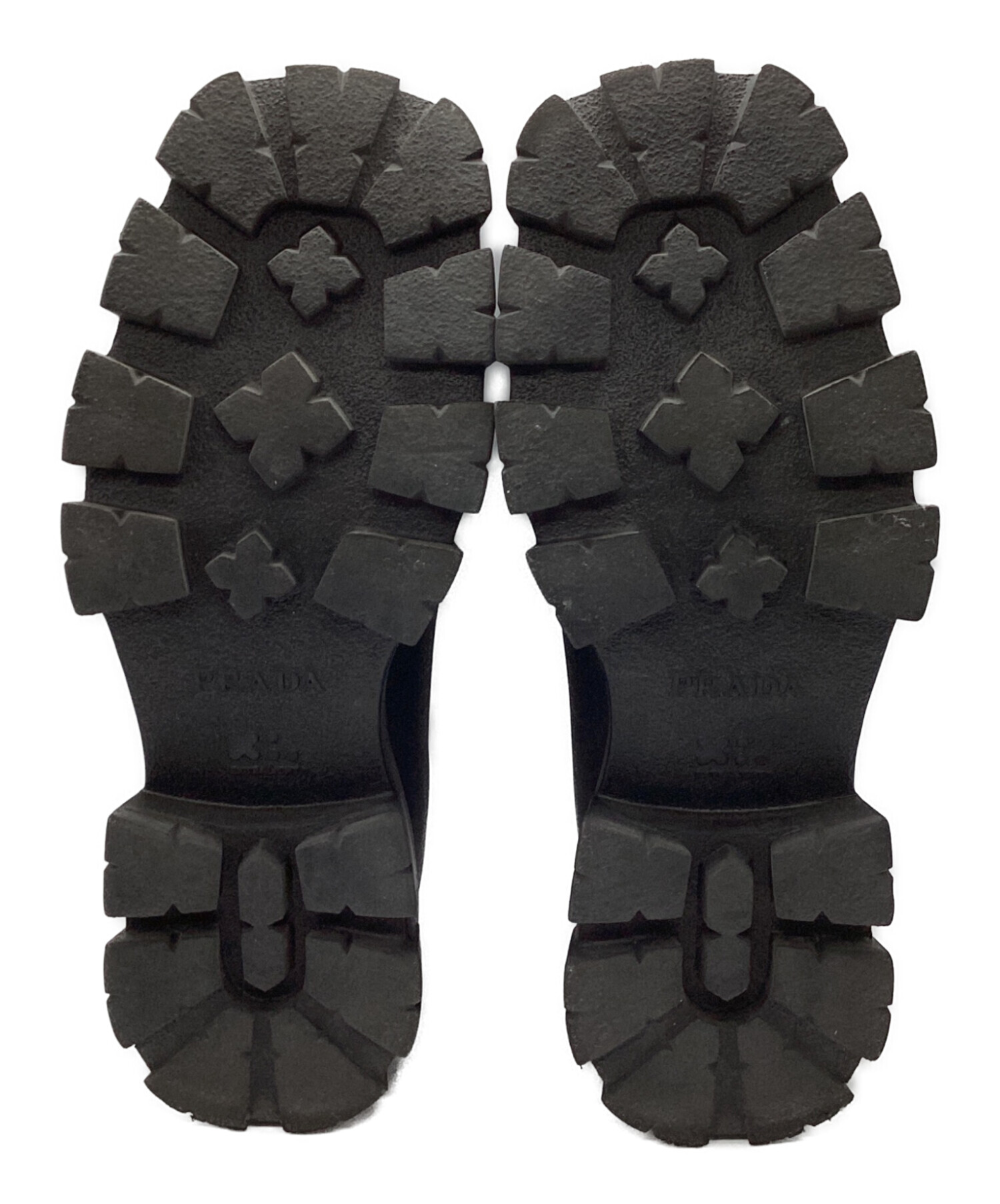 中古・古着通販】PRADA (プラダ) モノリスダービーシューズ ブラック