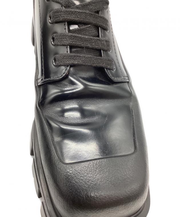 中古・古着通販】PRADA (プラダ) モノリスダービーシューズ ブラック