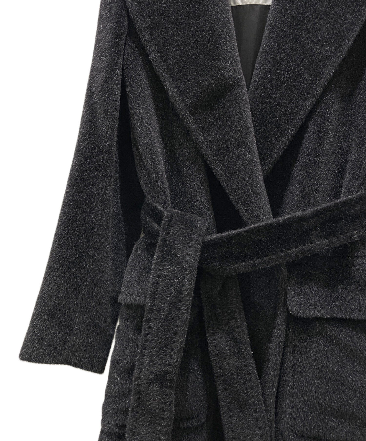 中古・古着通販】MaxMara (マックスマーラ) シャギーガウンコート