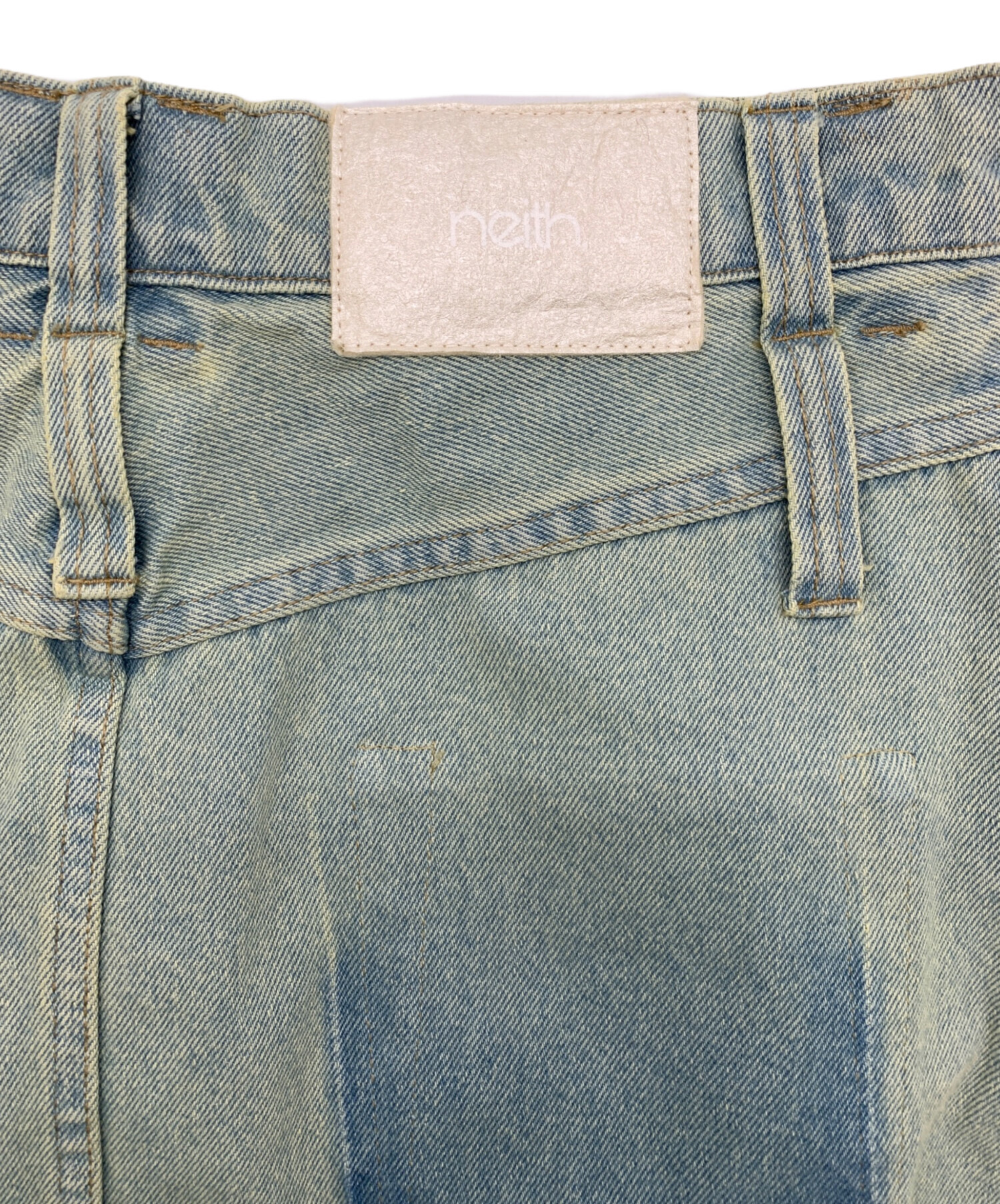 中古・古着通販】neith. (ネイス) ダメージデニムスカート インディゴ