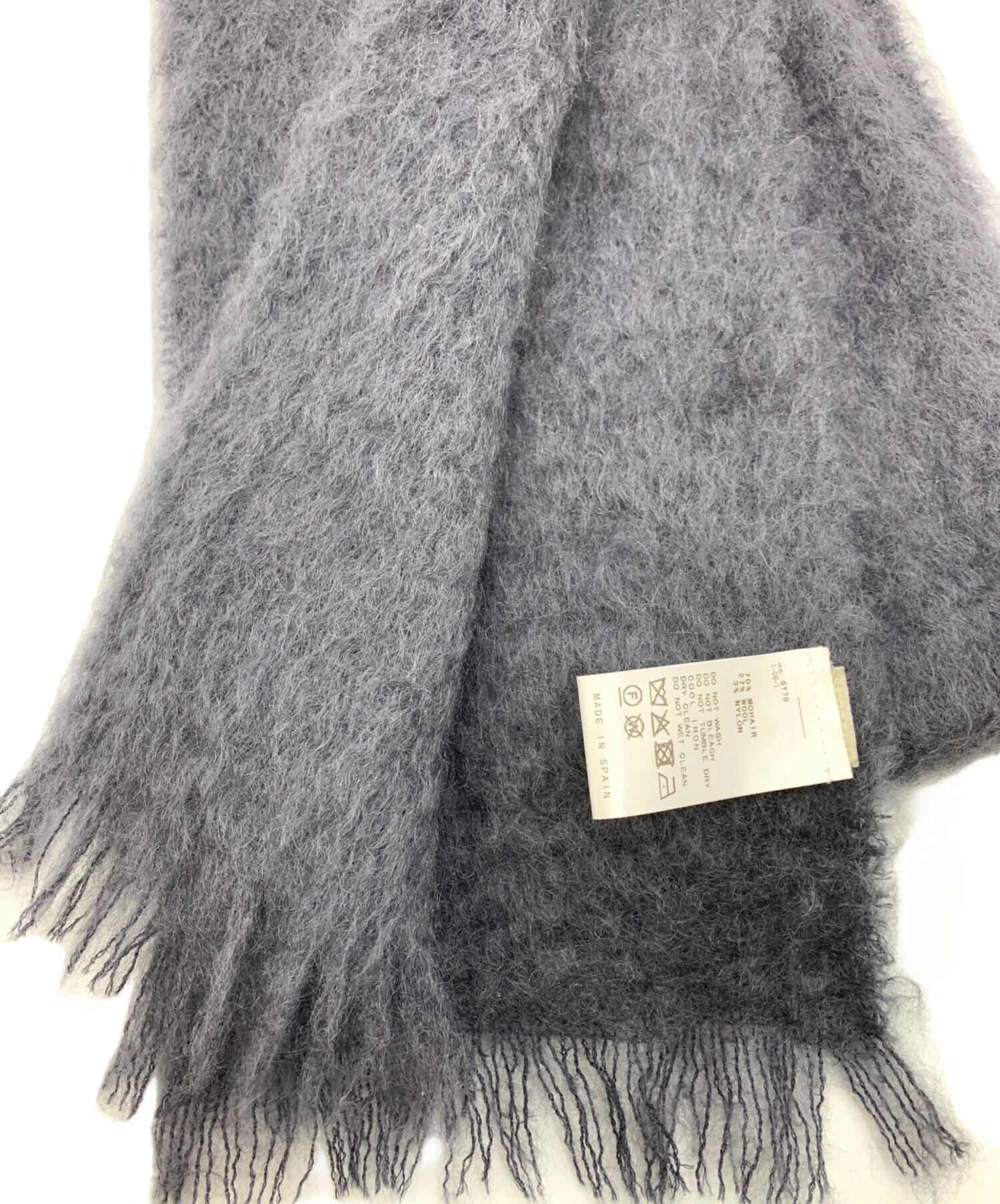 Mantas Ezcaray マンタスエスカライ マフラー  グレー 【古着】【中古】【送料無料】 Mantas Ezcaray マンタスエスカライ マフラー グレー 【古着】【中古