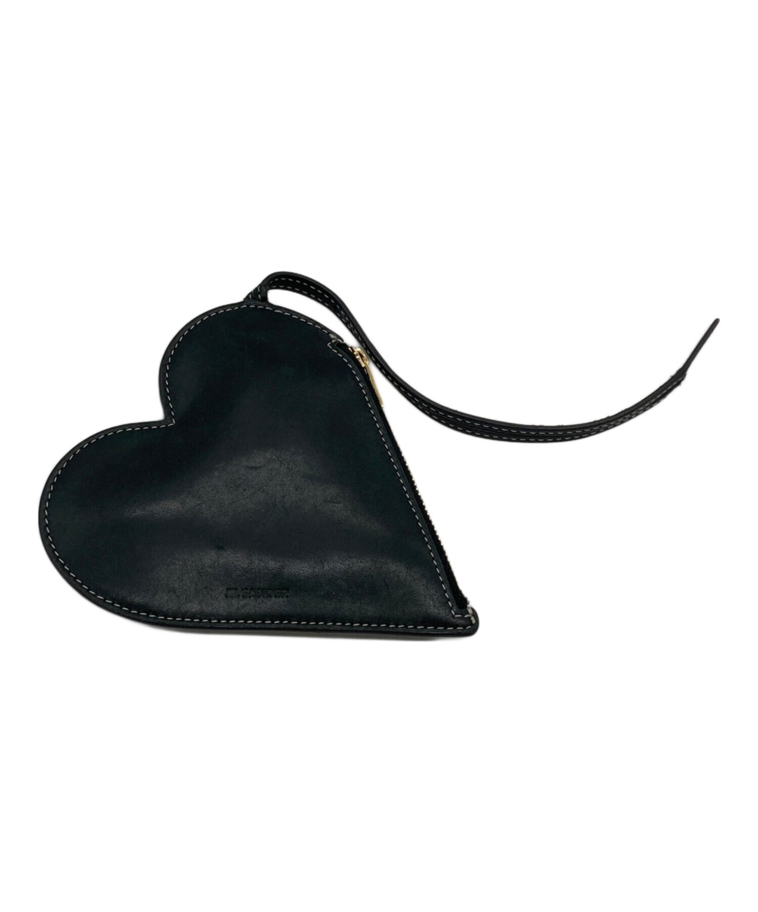 中古・古着通販】JIL SANDER (ジルサンダー) HEART POUCH ブラック