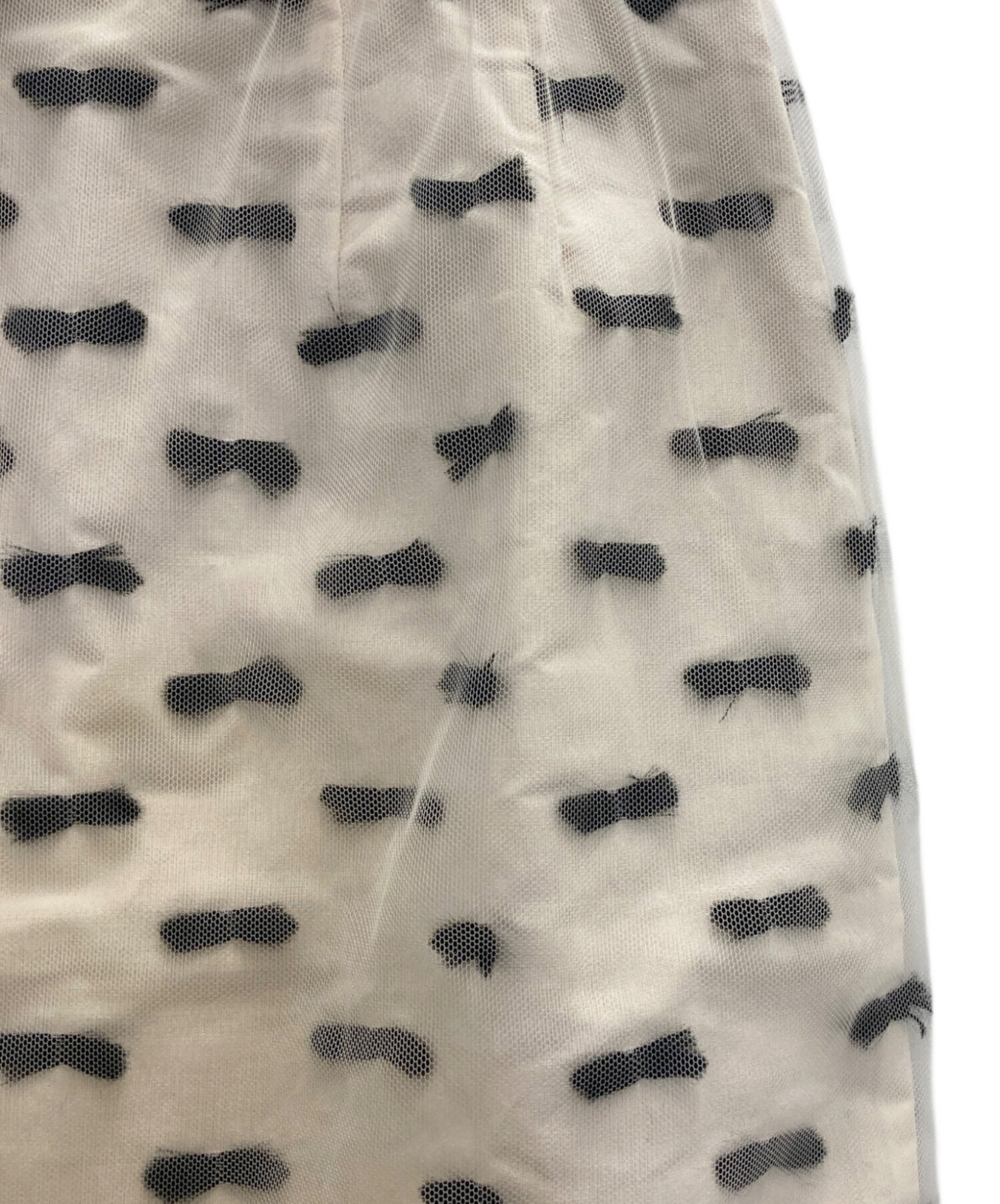 中古・古着通販】cygne (シーニュ) リボンジャガードタイトスカート