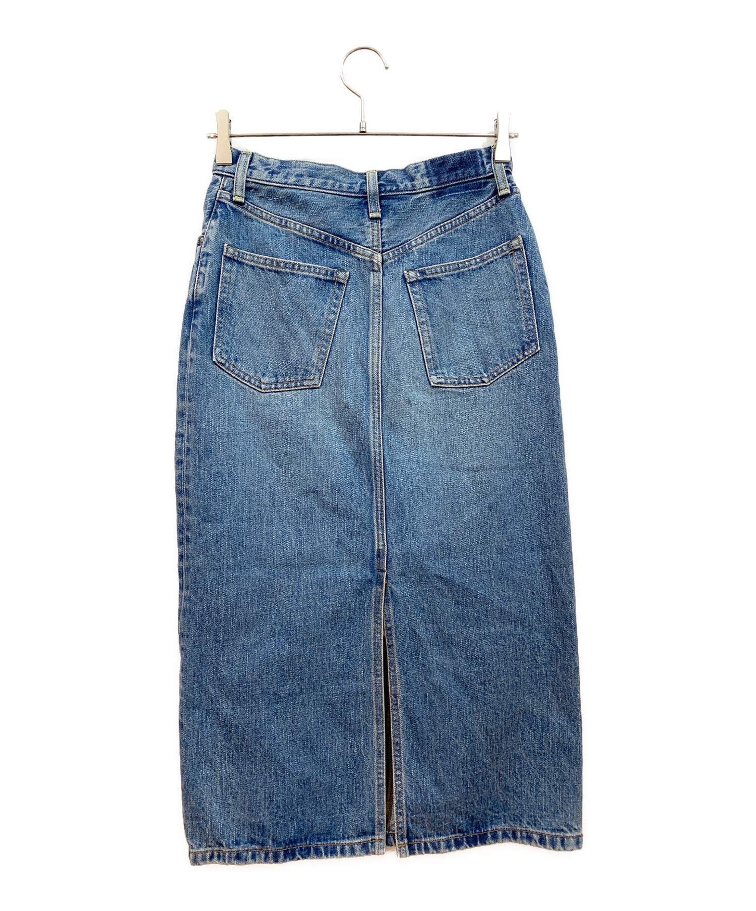 中古・古着通販】HYKE (ハイク) DENIM MIDI SKIRT インディゴ サイズ:1